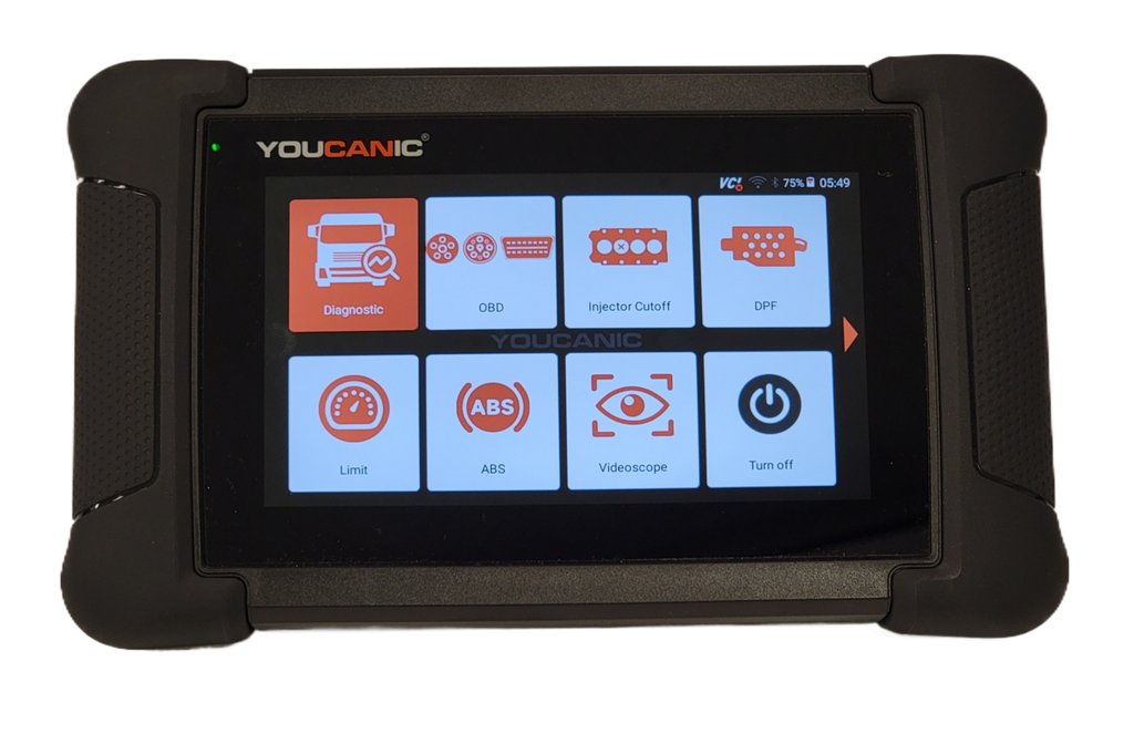 YOUCANIC UCAN-HD-A Heavy-Duty Diesel Truck Scanner — J1939 protocol screen