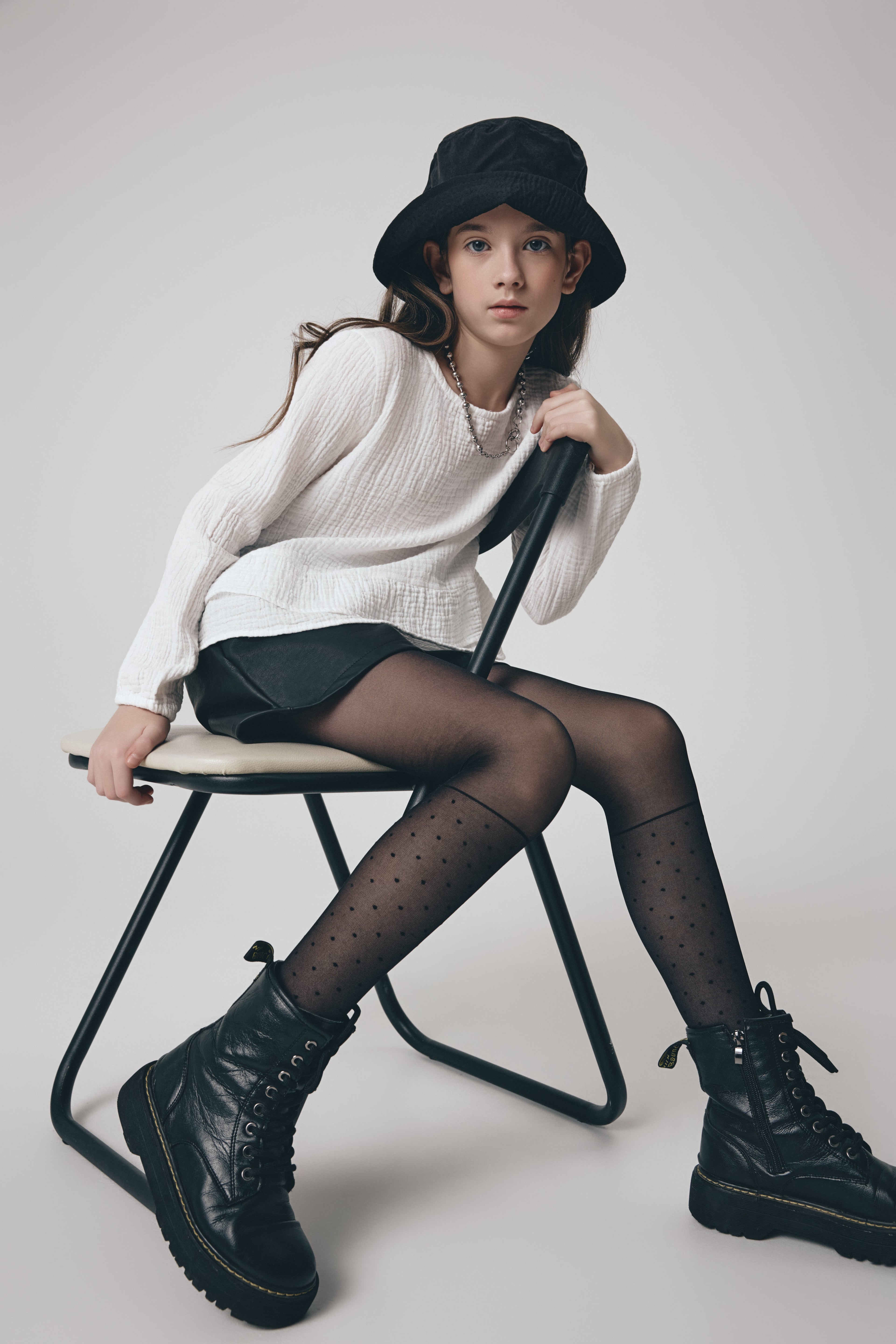 TheRanok.com Conte Tights for girls Milana 20 Den - Knee-Highs Imitation — detail close-up