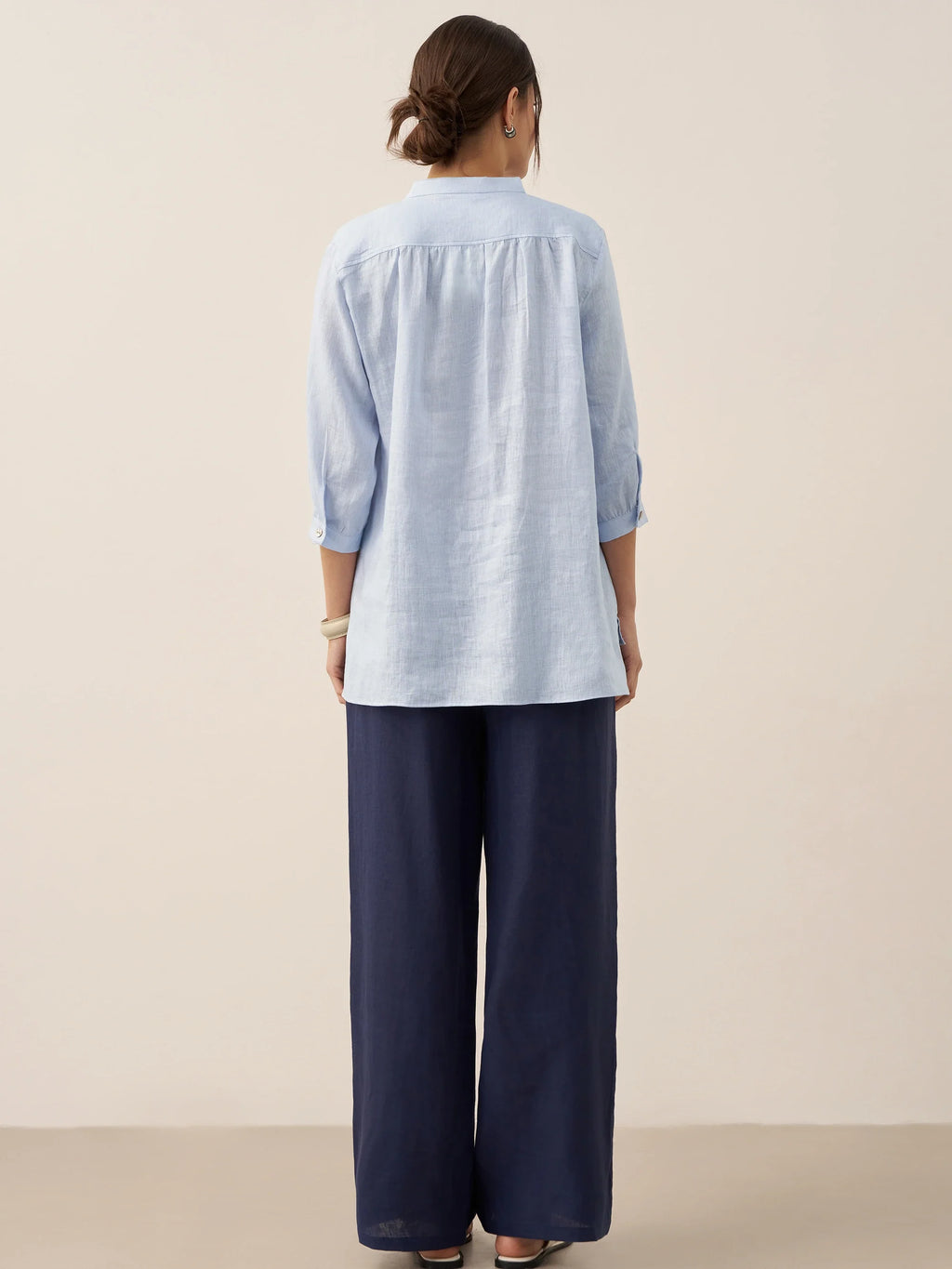 LINTICO 100% Linen Classic Pants LYON — detail shot 10