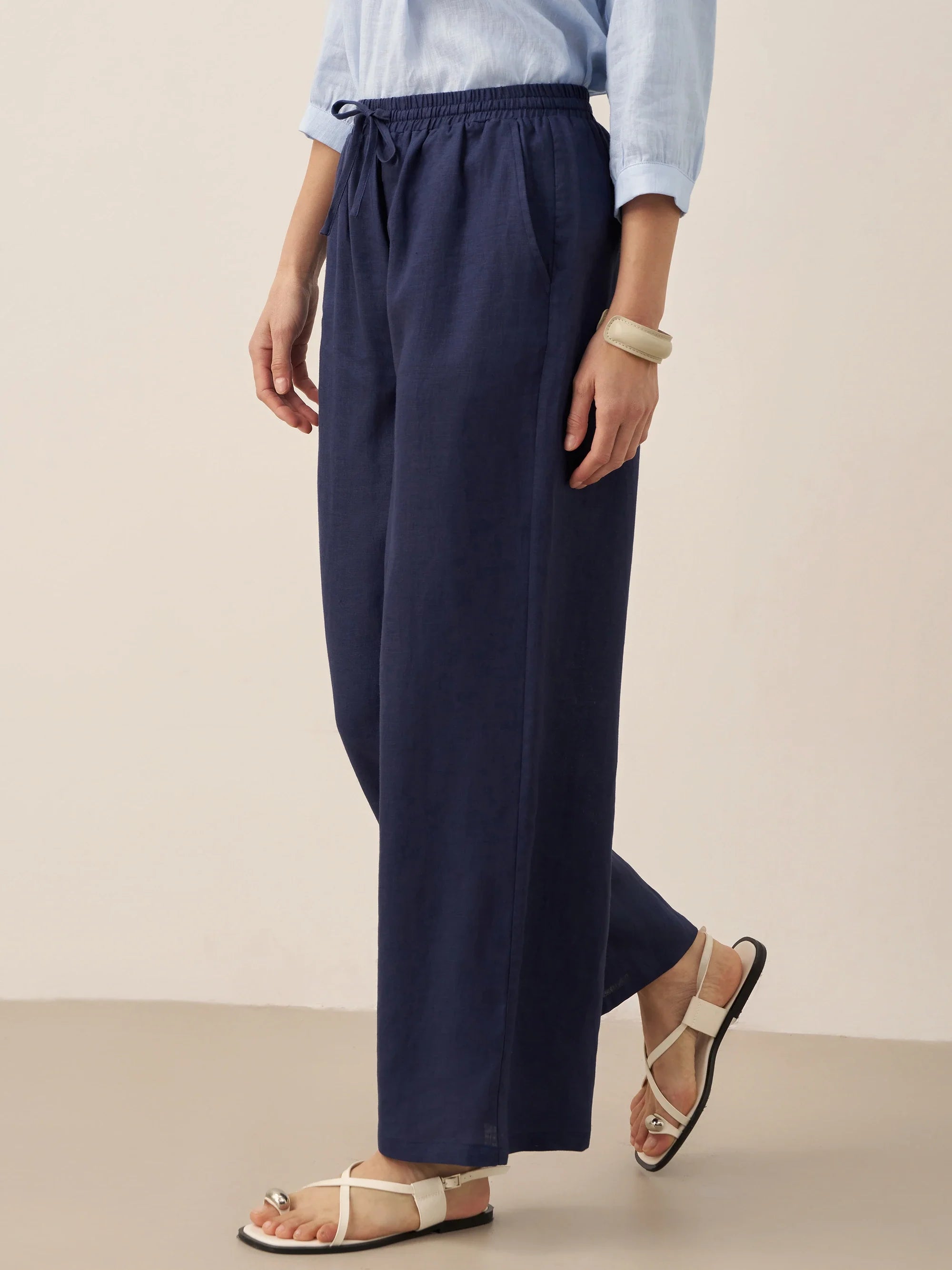 LINTICO 100% Linen Classic Pants LYON — bottoms-pants-linen category context