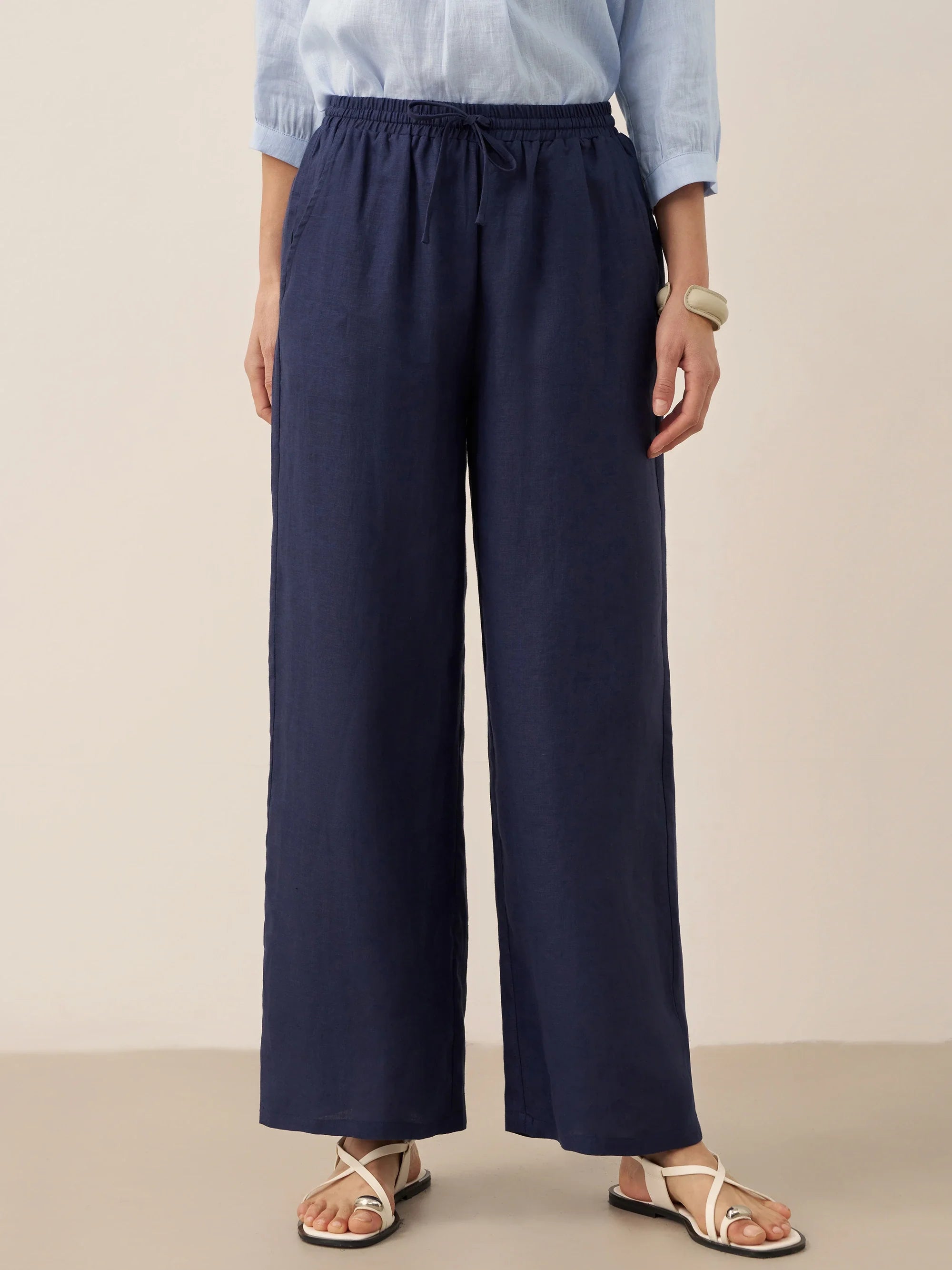 LINTICO 100% Linen Classic Pants LYON — main product shot