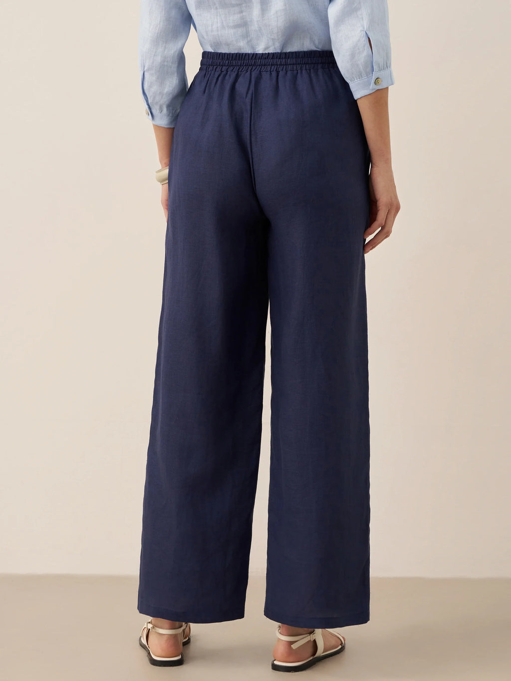LINTICO 100% Linen Classic Pants LYON — lifestyle worn / used context