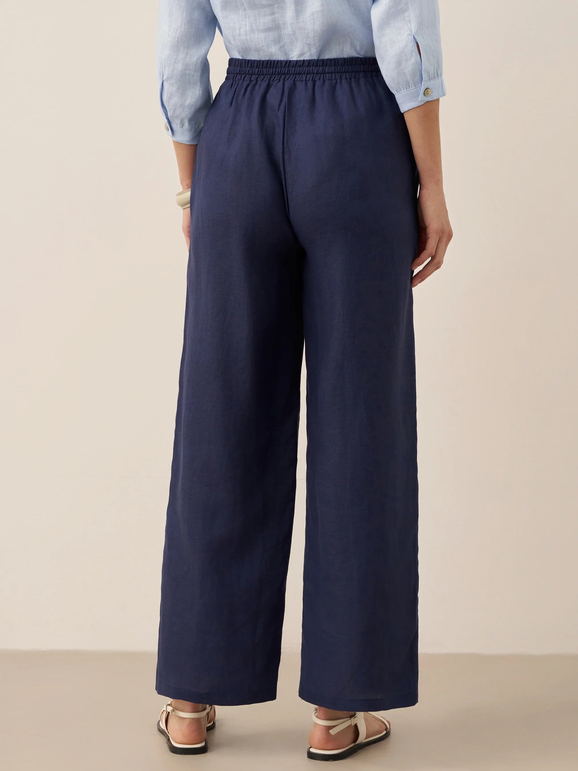 LINTICO 100% Linen Classic Pants LYON — lifestyle worn / used context