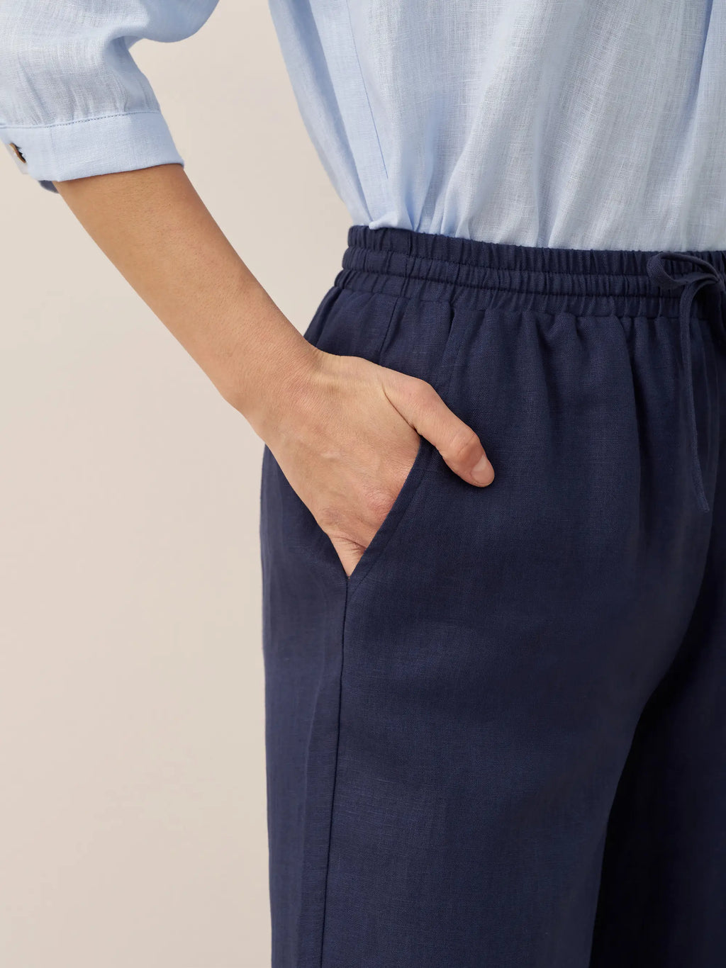 LINTICO 100% Linen Classic Pants LYON — comparison shot