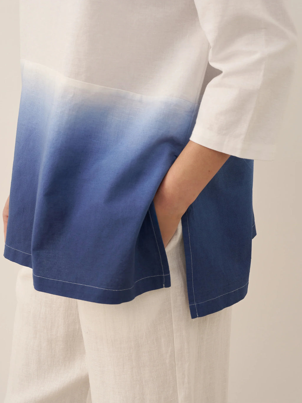 LINTICO Linen White Boat Neck Oversized Top AVA — packaging