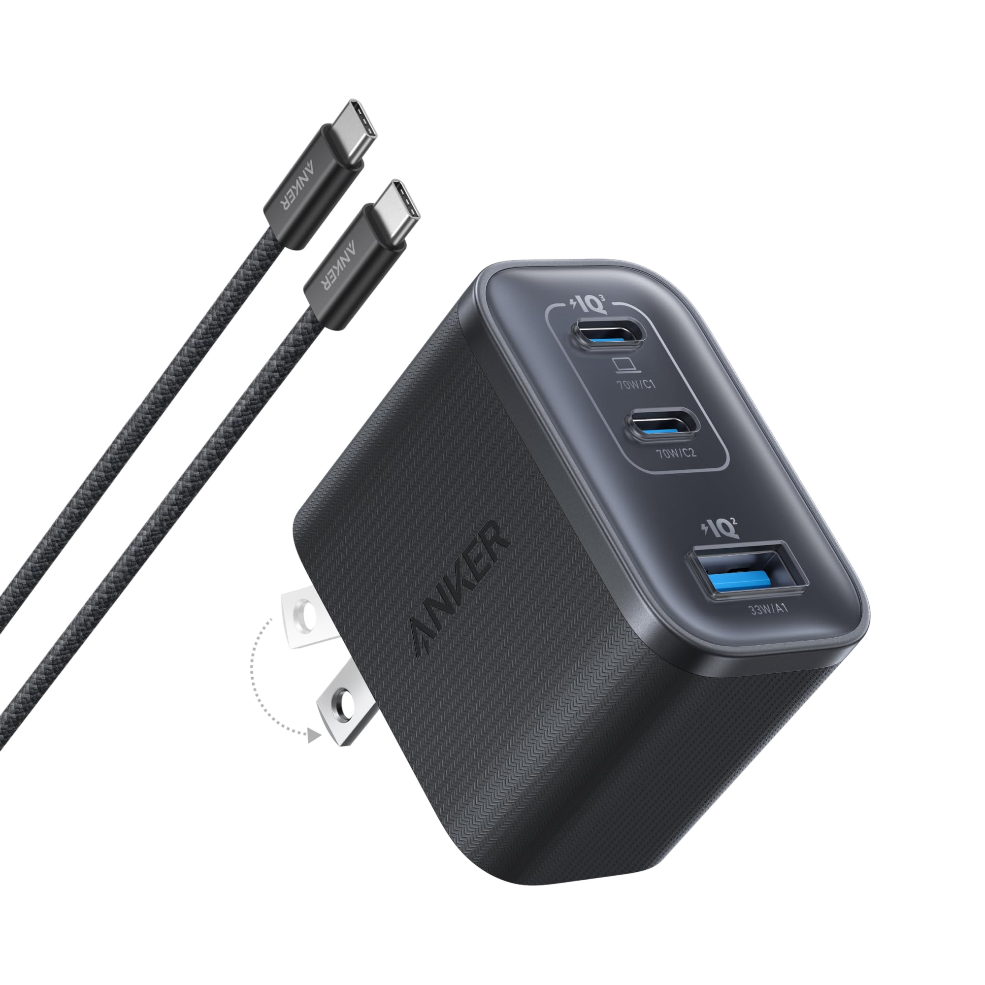 Anker Nano Charger (70W, 3 Ports), view 7