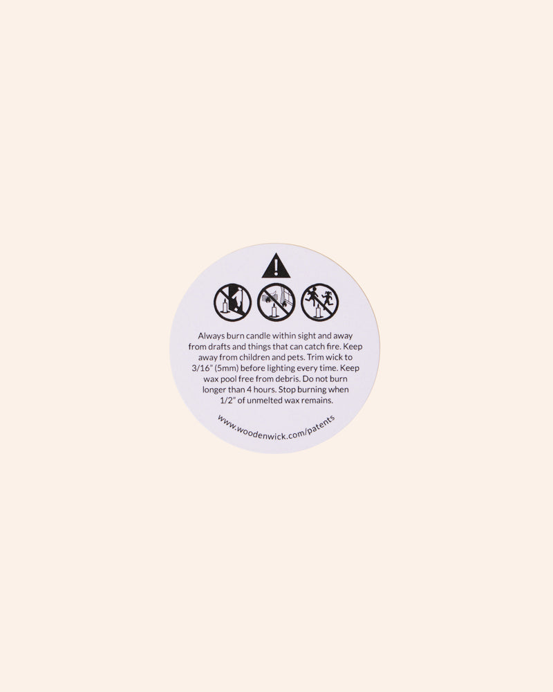 candle warning label - set of 24 – makesy®