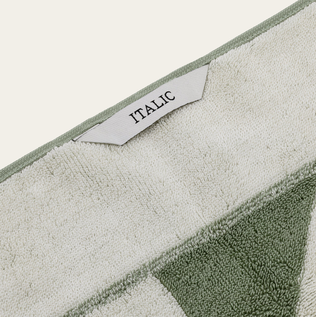 Italic Umbra Towels — detail close-up
