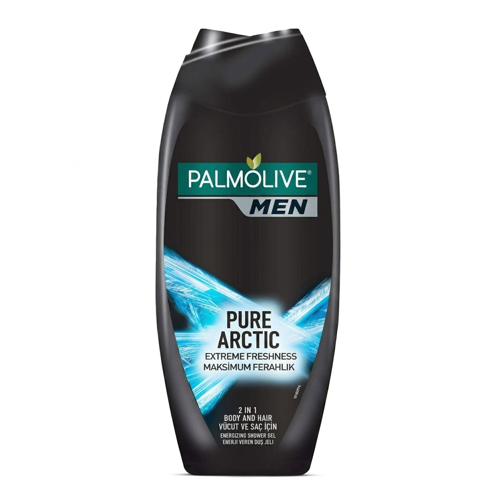 Palmolive Men Pure Arctic Body Wash 500ml - 4-in-1 Formula | Freshness