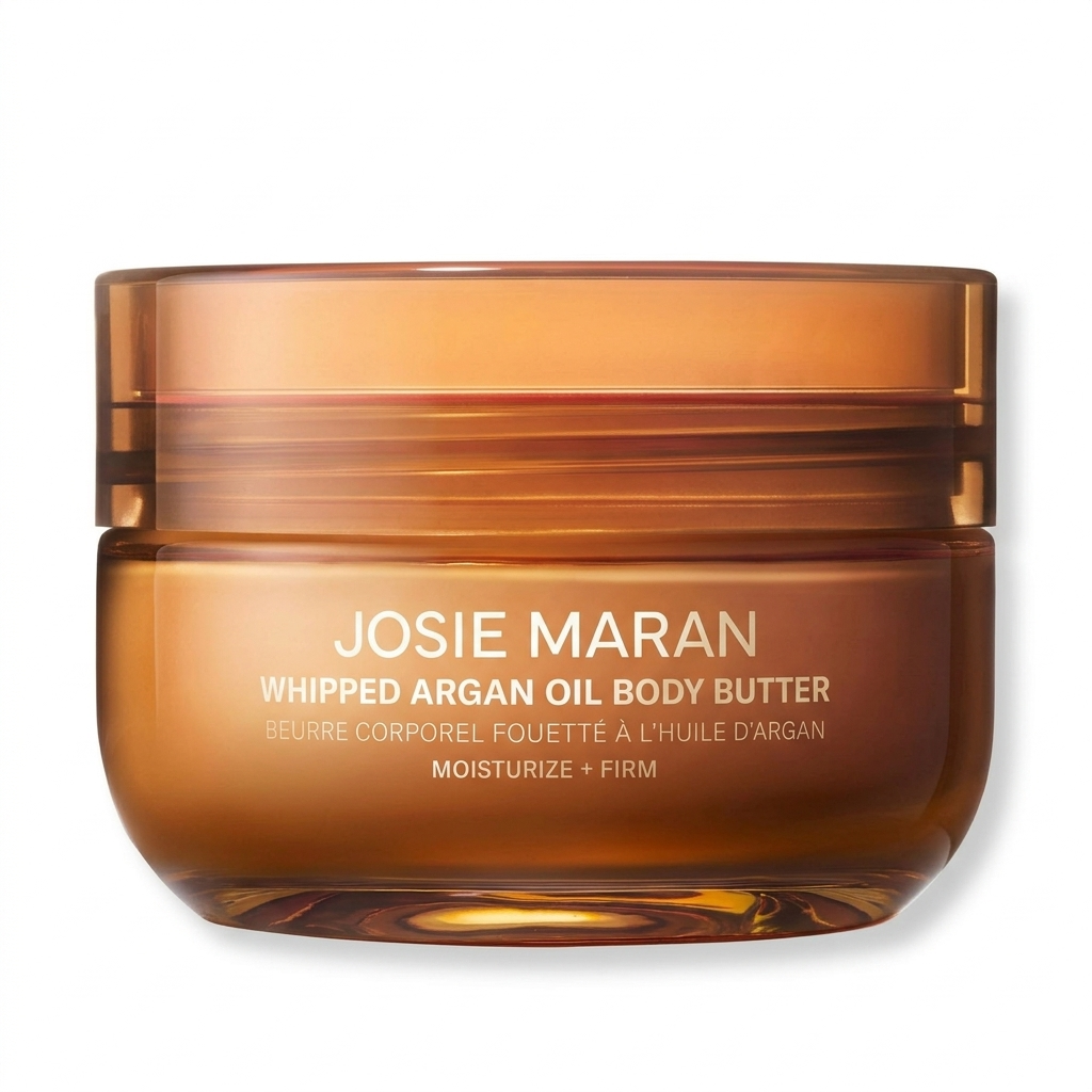 Josie Maran Golden Hour Firming Body Butter - Whipped Argan Oil, Refillable, Natural Fragrance, 48hr Hydration