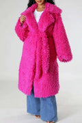 Blush Snowfall Fur Winter Heavy Jacket