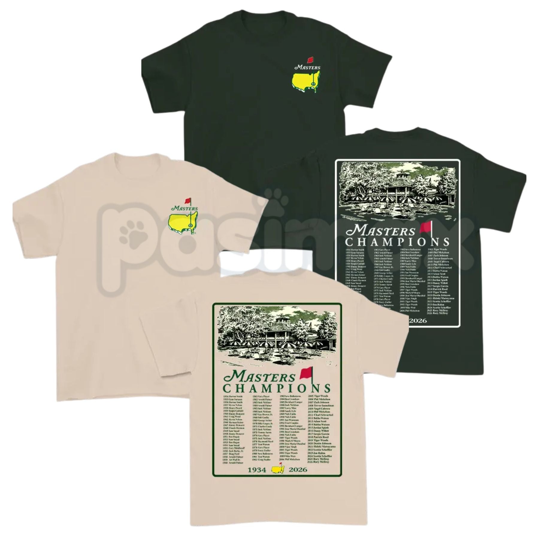 2026 Masters Tournament Augusta T-Shirt – 90th Masters Champions Graphic Tee, Premium 100% Cotton Golf Heritage Top, Soft Lived-In Heavyweight Augusta Commemorative Shirt, Made in USA