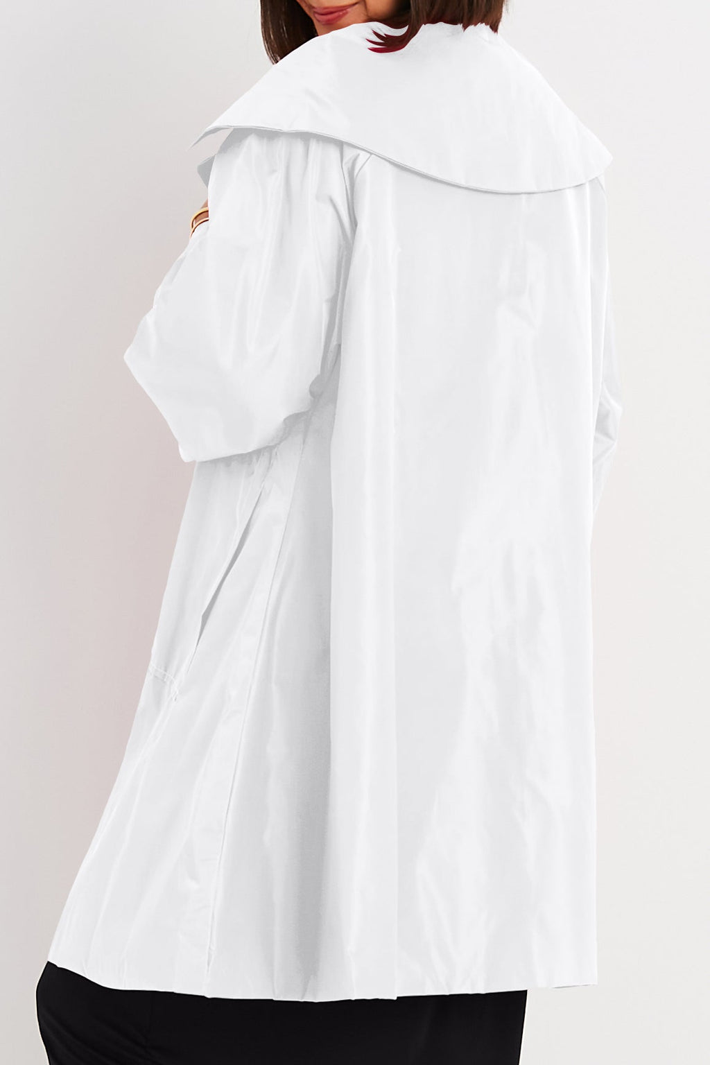 Nylon Emily Coat - White