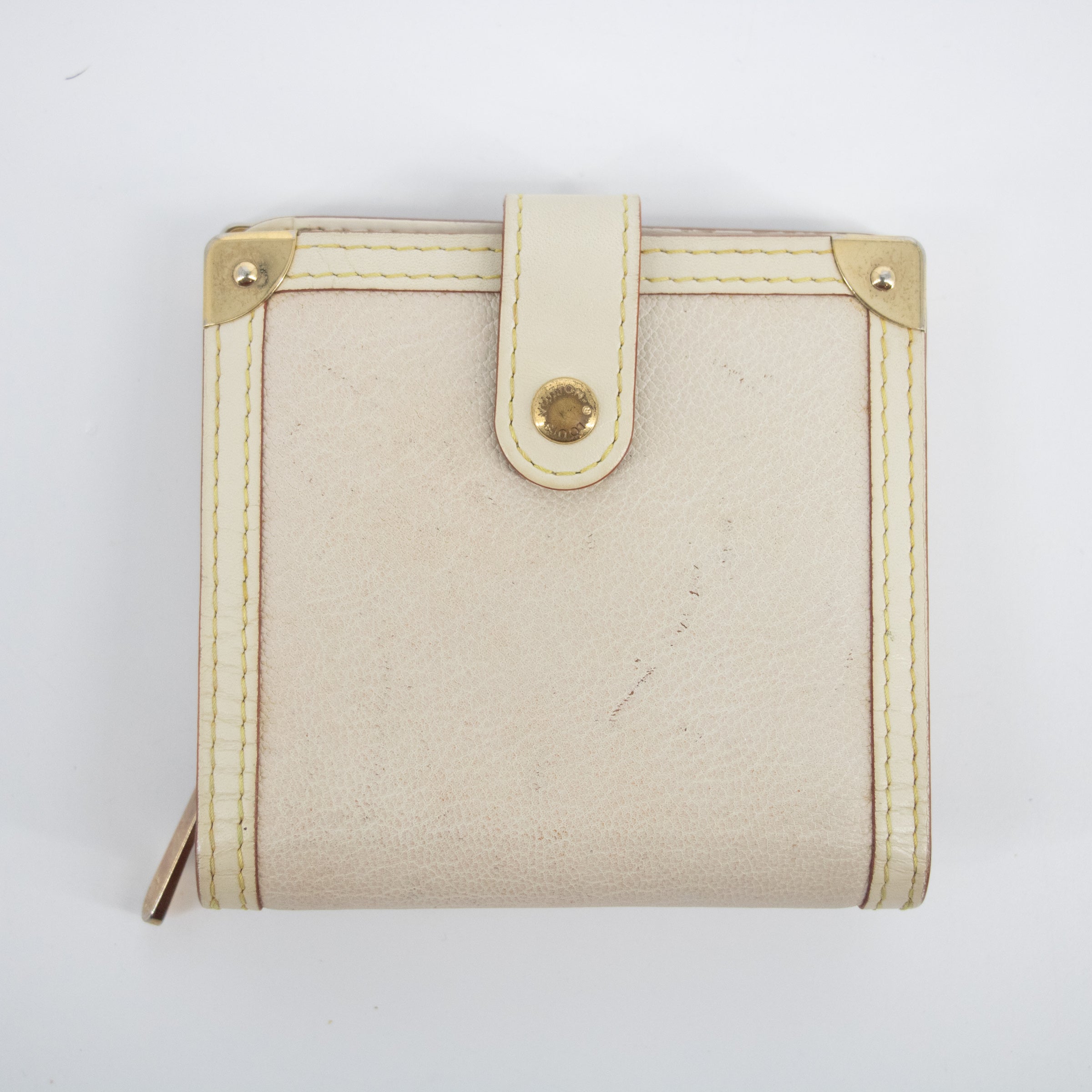 Bolt Boutique Louis Vuitton Ivory Suhali Compact Zippy Wallet  #2055 — main product shot