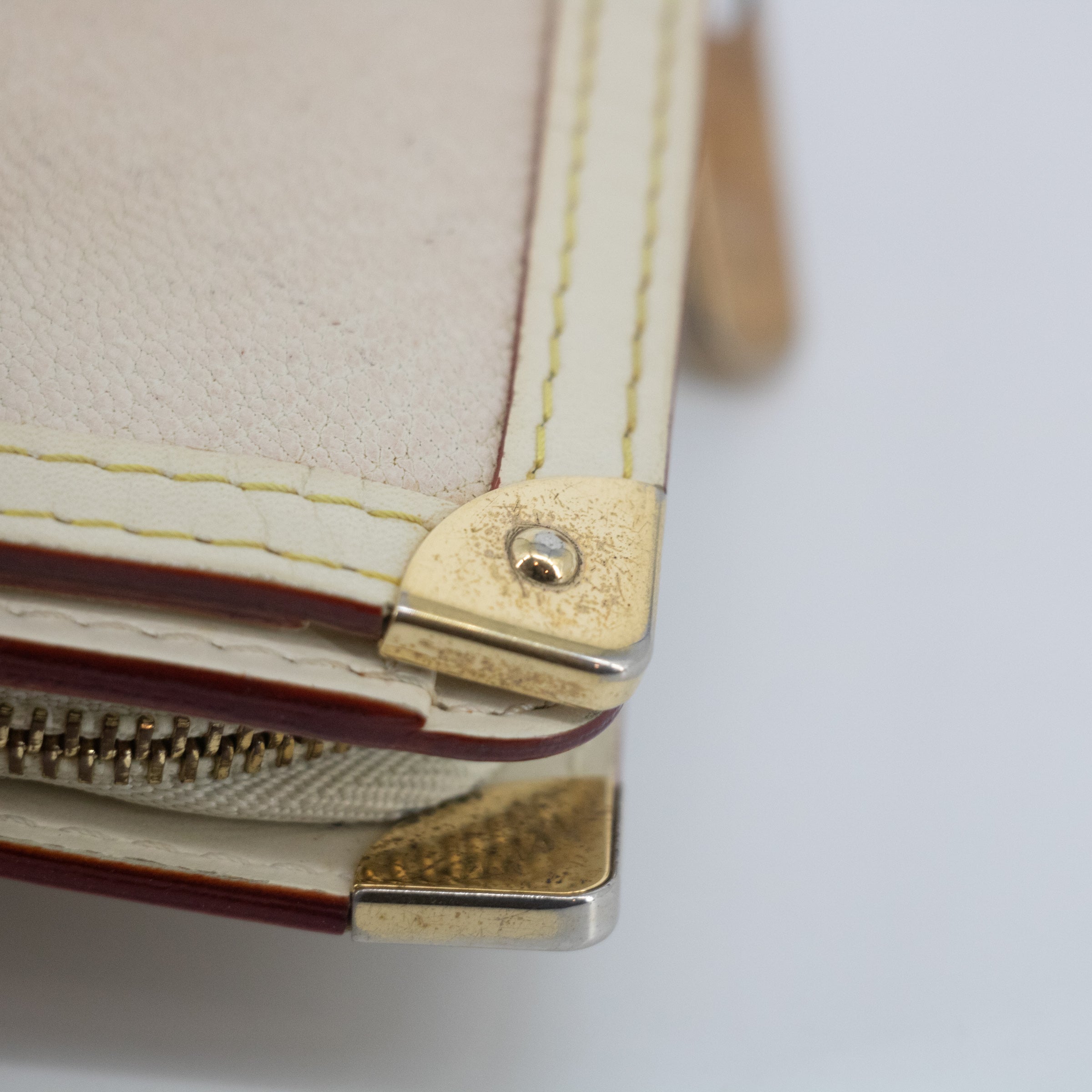 Bolt Boutique Louis Vuitton Ivory Suhali Compact Zippy Wallet  #2055 — back view