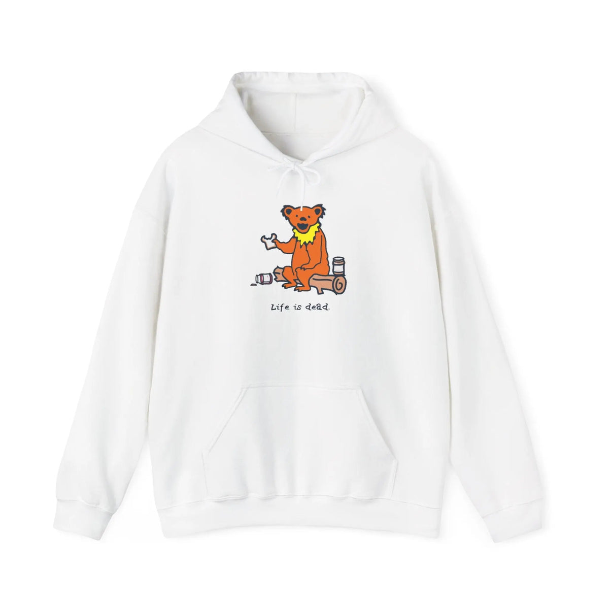 Life is Dead Snackin' Bear Hoodie