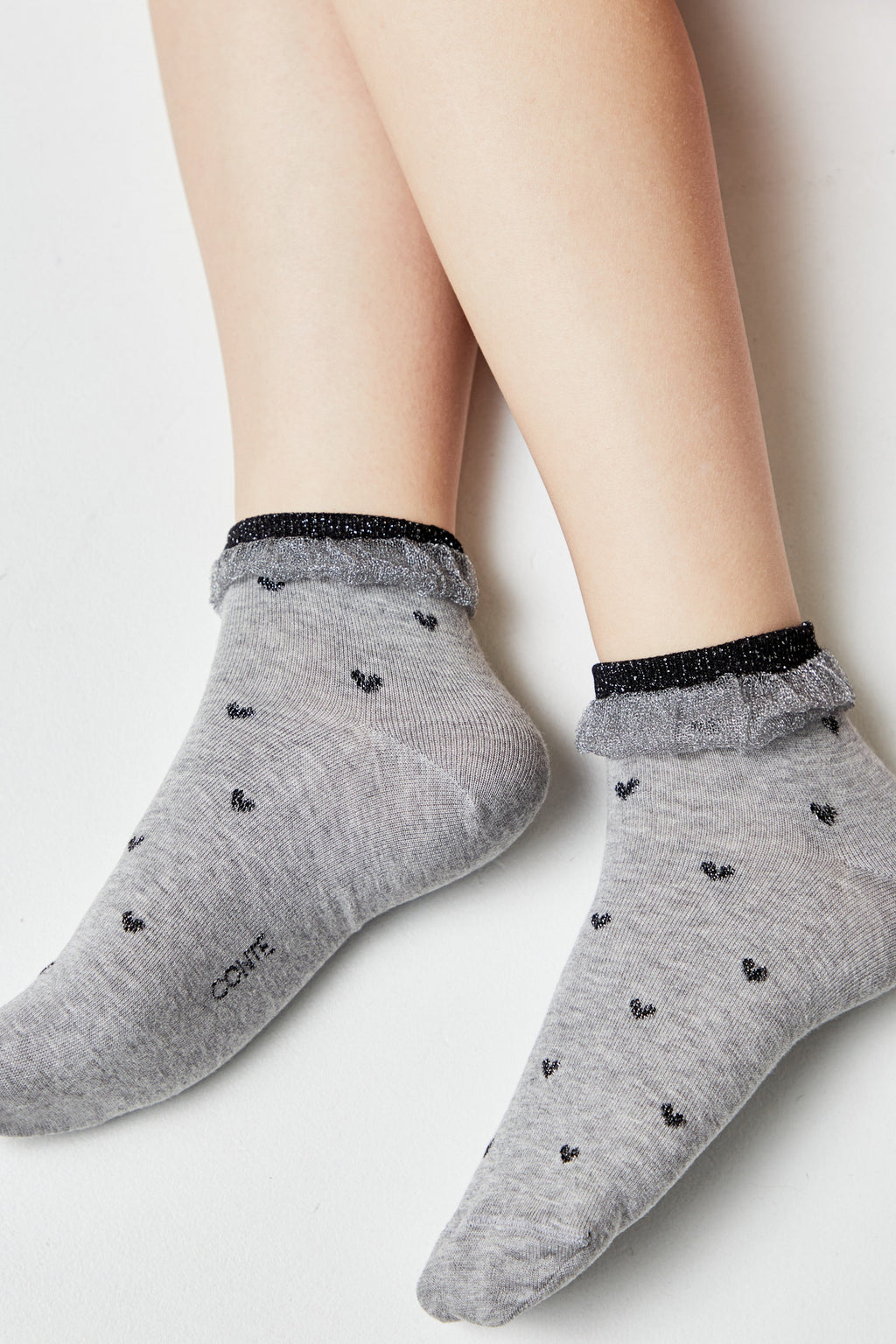 TheRanok.com Conte Cotton Socks Classic - 243 Airy Sole and Lurex — comparison shot