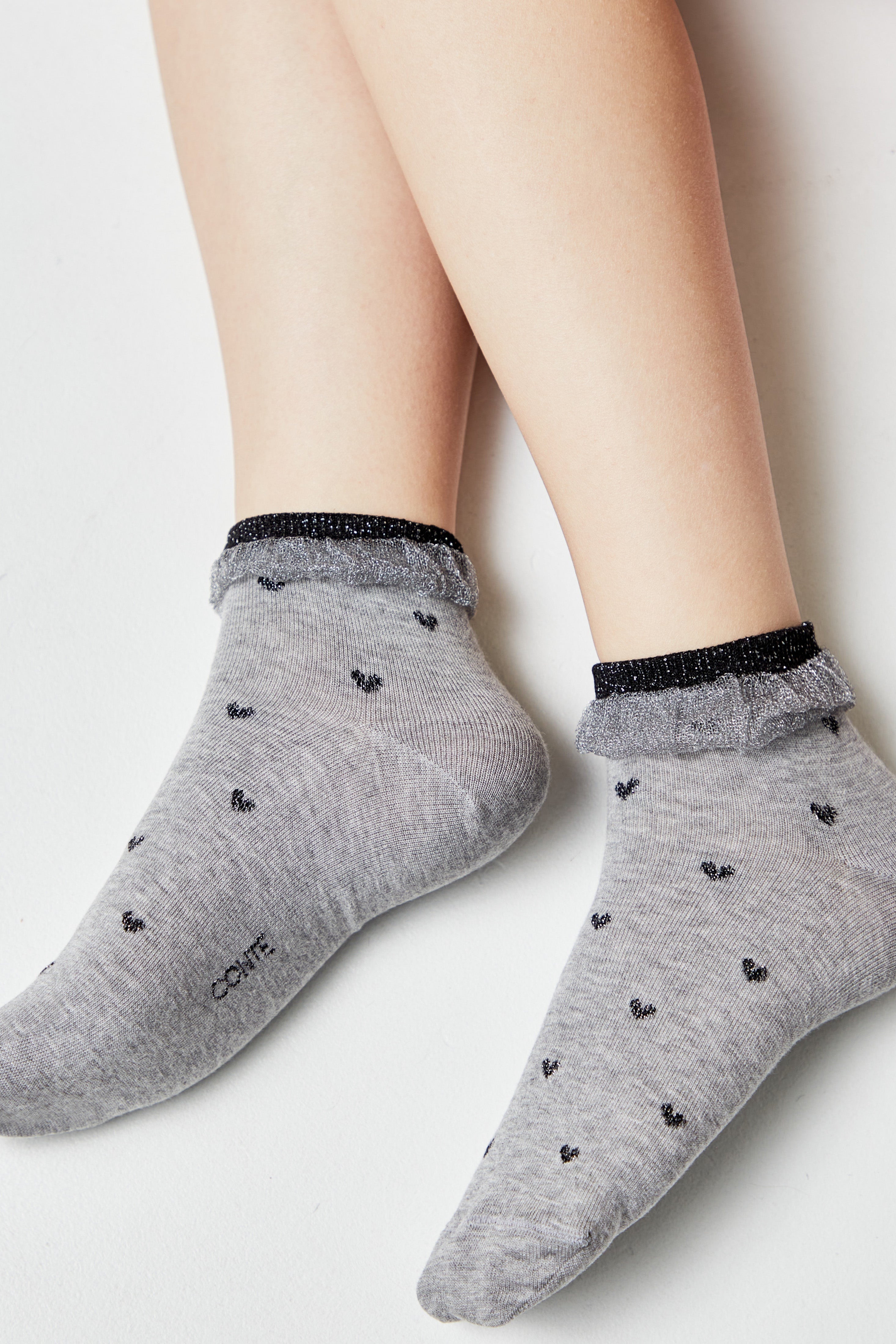 TheRanok.com Conte Cotton Socks Classic - 243 Airy Sole and Lurex — comparison shot