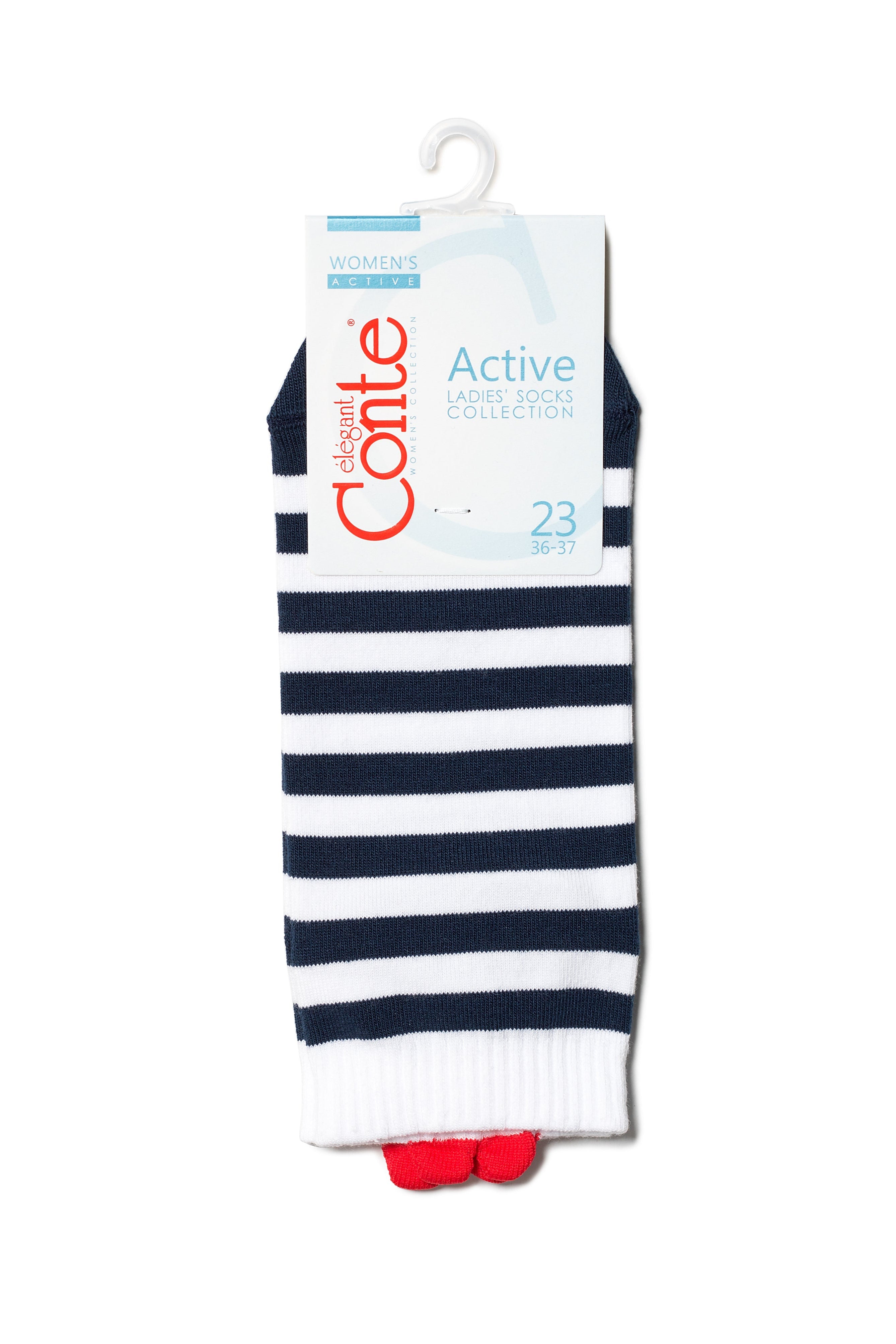 TheRanok.com Cotton Ankle Socks Conte Active - Stripes 223 — back view
