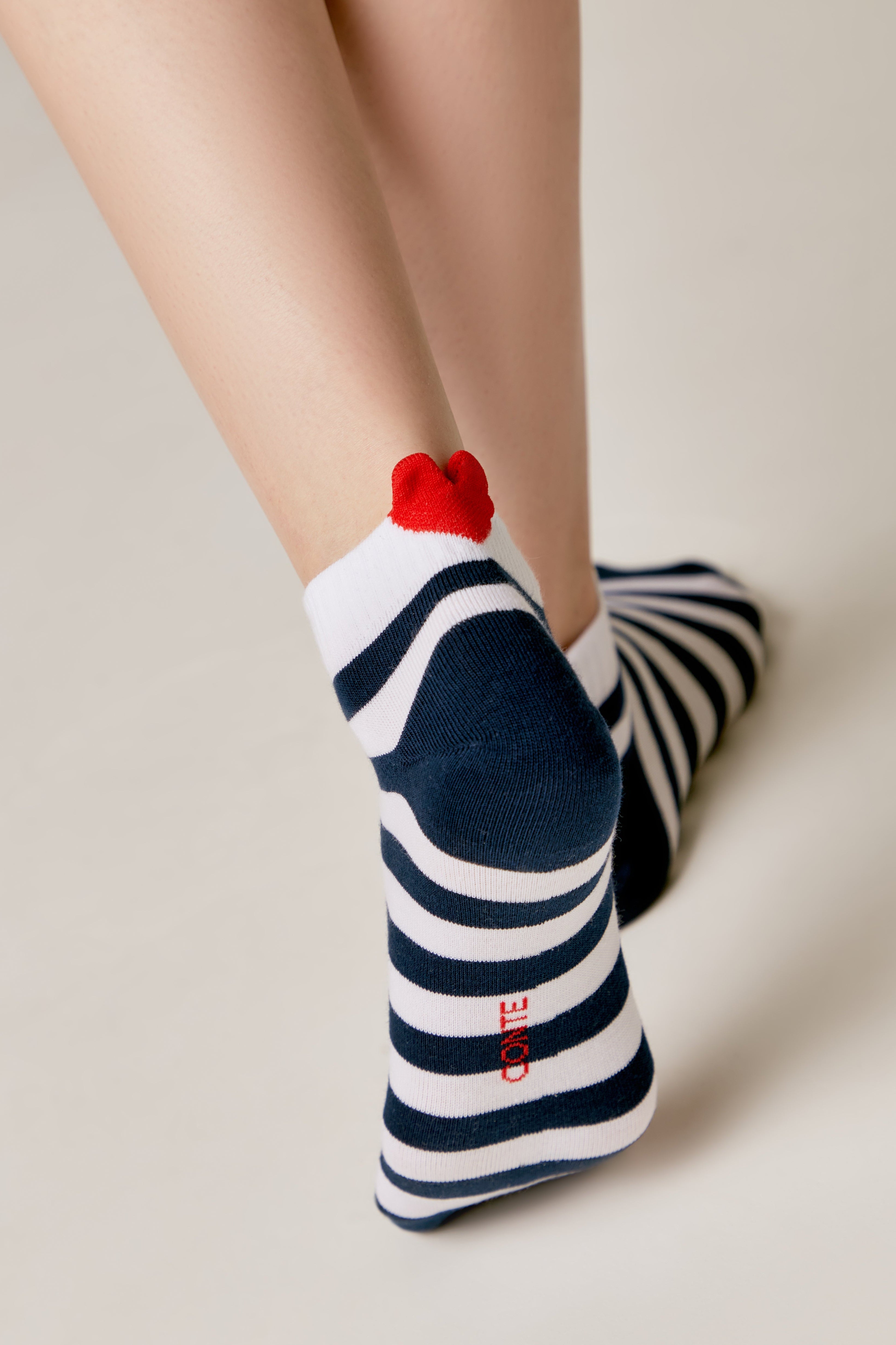 TheRanok.com Cotton Ankle Socks Conte Active - Stripes 223 — detail close-up