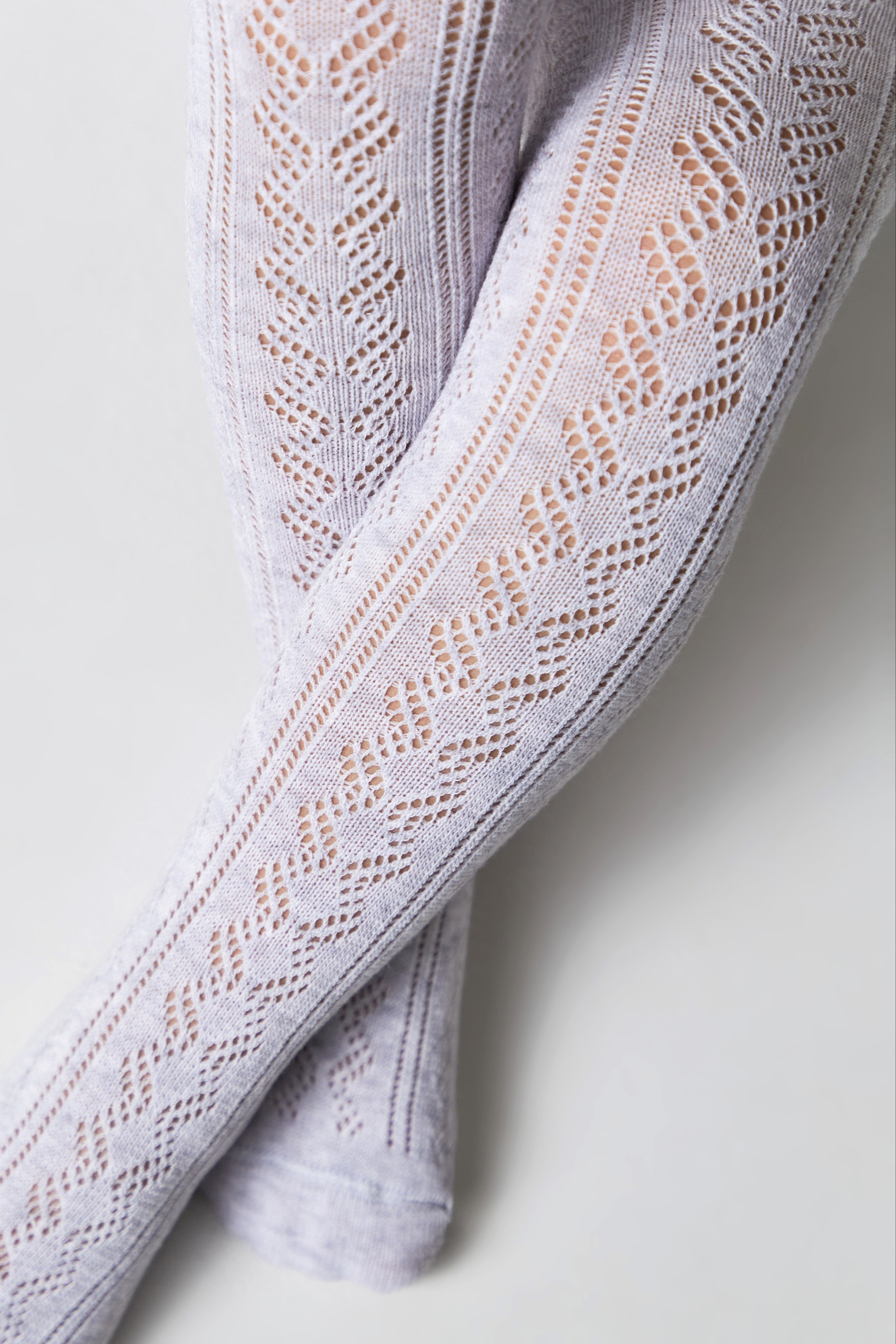 TheRanok.com Conte-Kids Cotton Tights Miss 617 - Lace Pattern — detail close-up