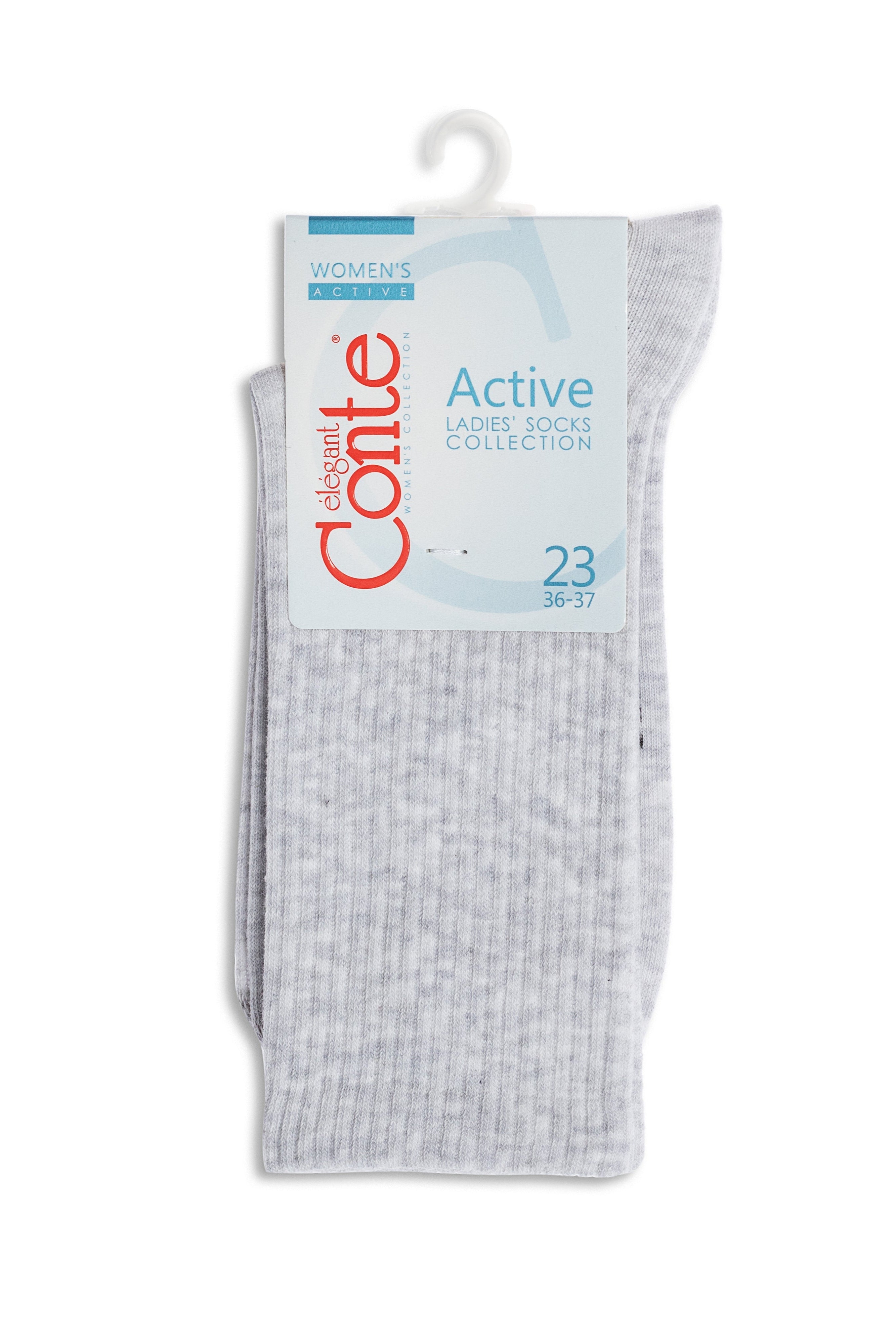 TheRanok.com Conte Cotton Long Socks Active 000 — comparison shot