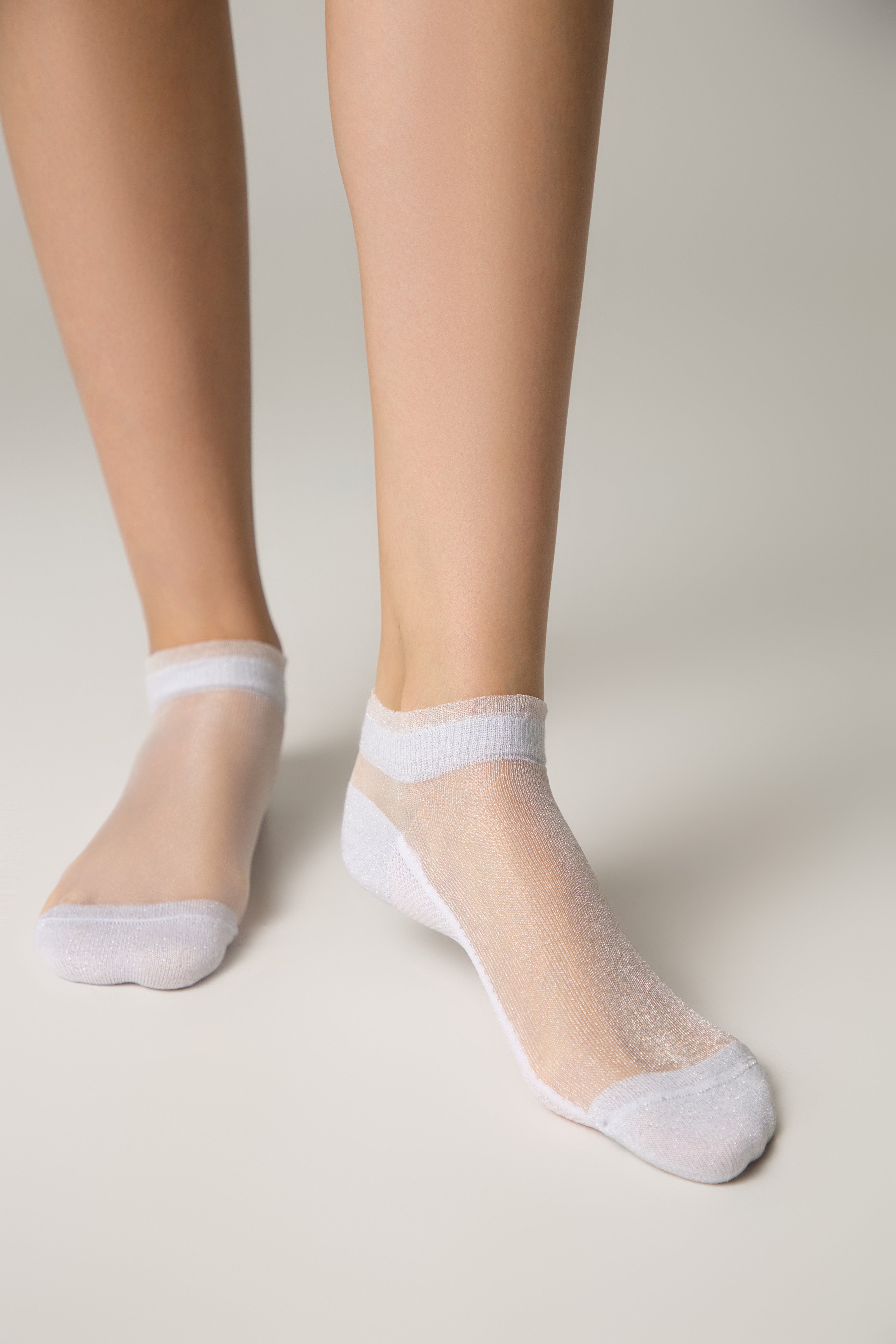 TheRanok.com Ankle Socks Conte Active - 229 Transparent with Lurex — main product shot