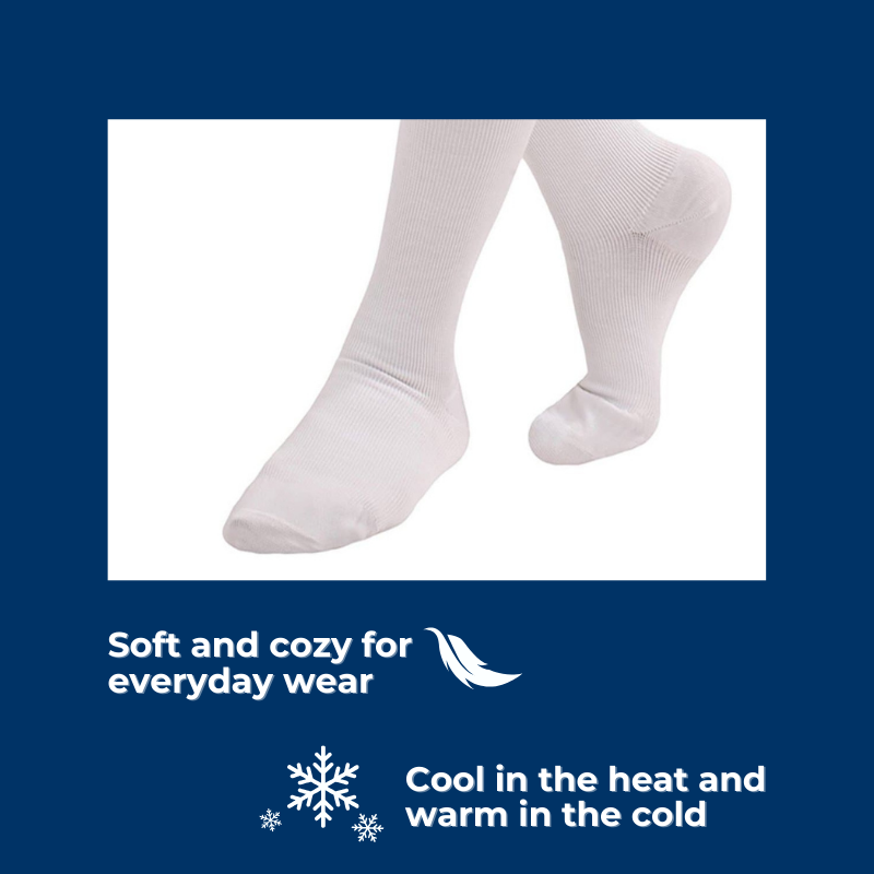 DSC Medical Compression Stockings (Over The Calf) — product on model