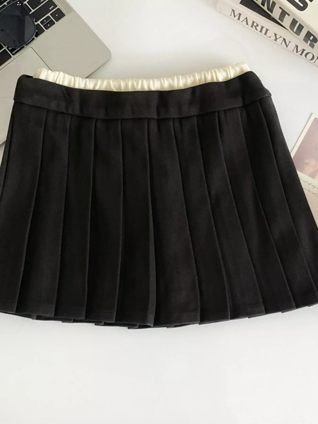 Pleated Mini Skirt