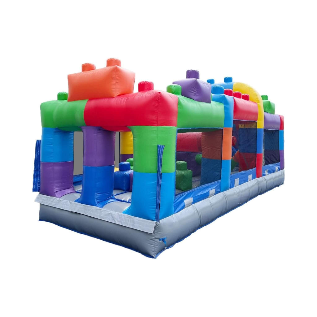 20FT Giant Multicolor Block Inflatable Obstacle Course With Large Mesh Windows (SAK75192) – SAKSBY WHOLESALE, view 5