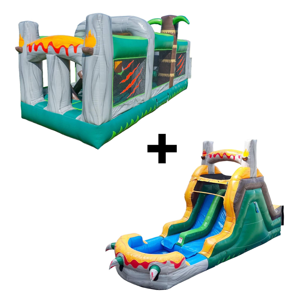 20FT Inflatable Dinosaur Obstacle Course With Blower (SAK90817) – SAKSBY WHOLESALE, view 11