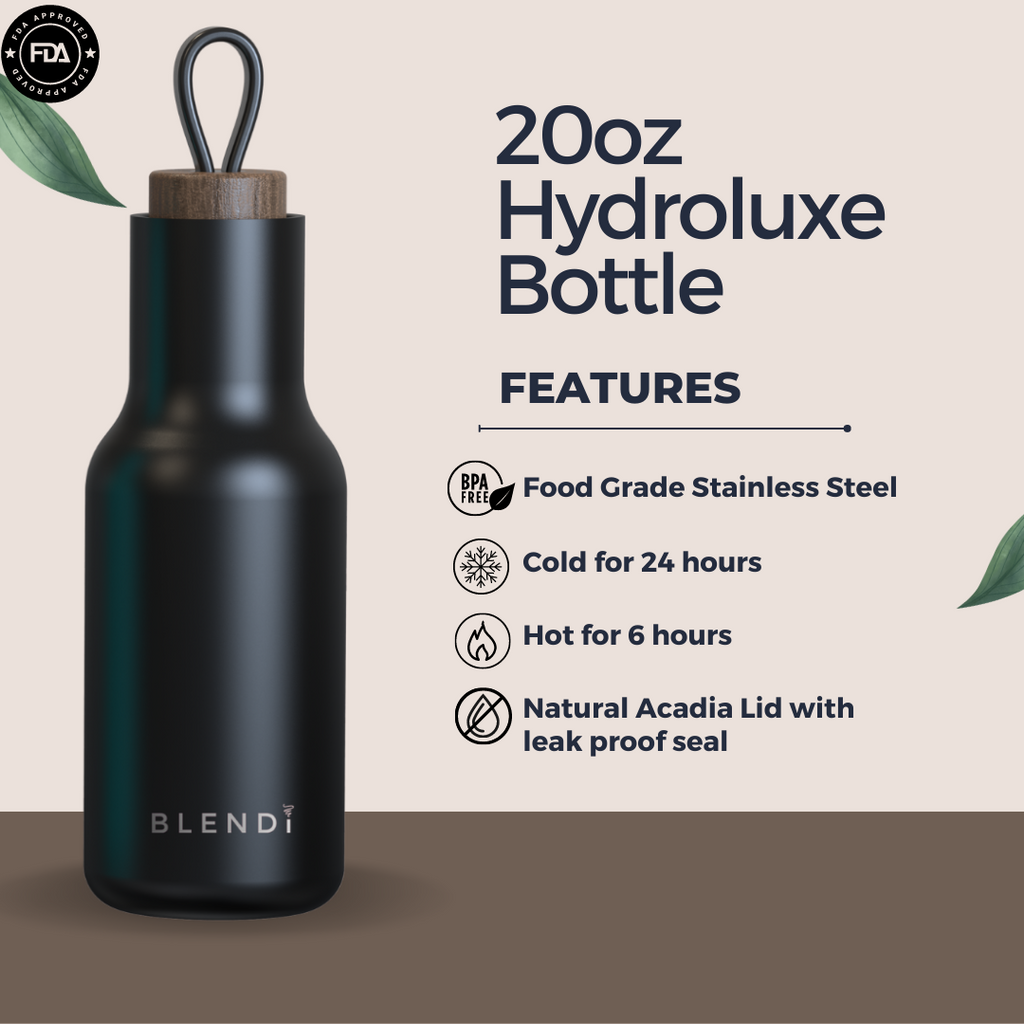 Hydroluxe Tumbler Water Bottle 20oz – BLENDi, view 2