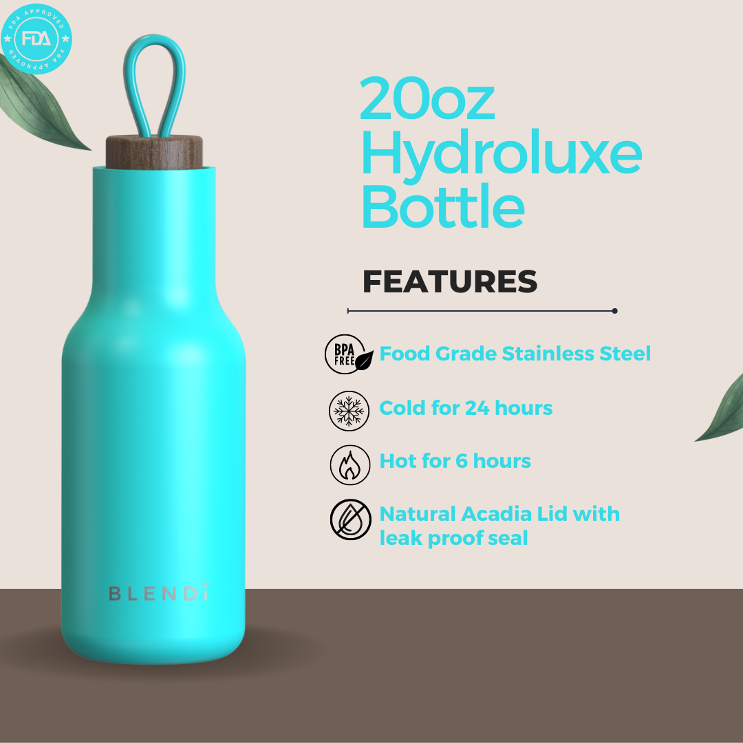 Hydroluxe Tumbler Water Bottle 20oz – BLENDi, view 5