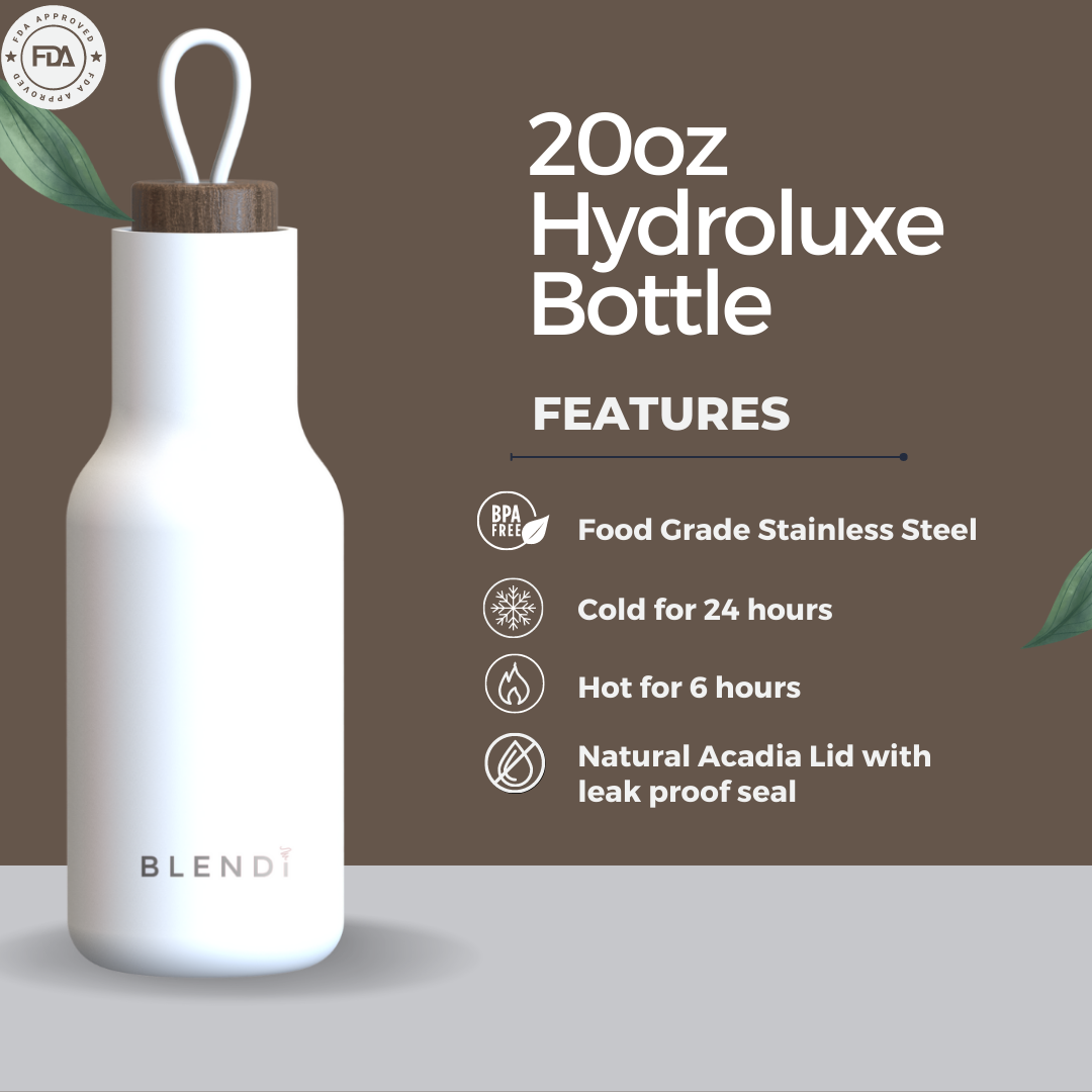 Hydroluxe Tumbler Water Bottle 20oz – BLENDi, view 6