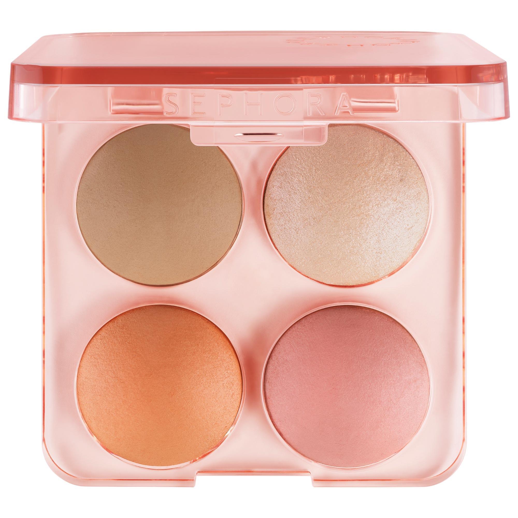 Sephora Collection: All-in-One Face Palette - Blush, Bronzer & Highlighter for Radiant, Warm, & Illuminated Skin - Complete Face Makeup Kit