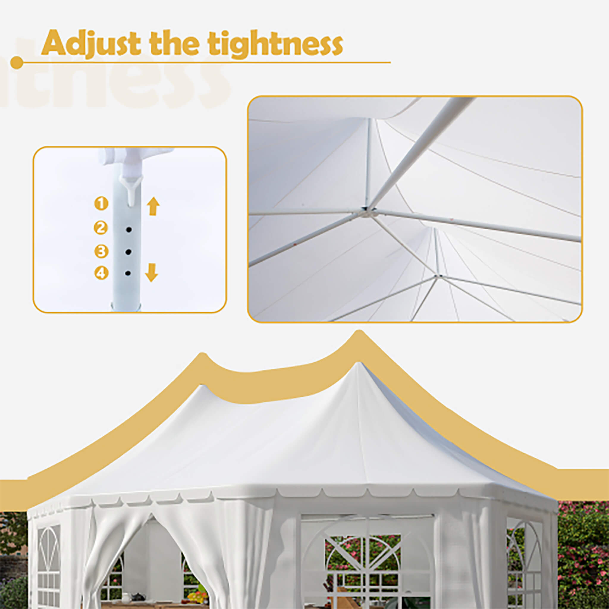 [20X15FT] Extra-Large Heavy-Duty Outdoor Waterproof Party And Wedding Tent With Steel Frame (SAK07645) – SAKSBY WHOLESALE, vi