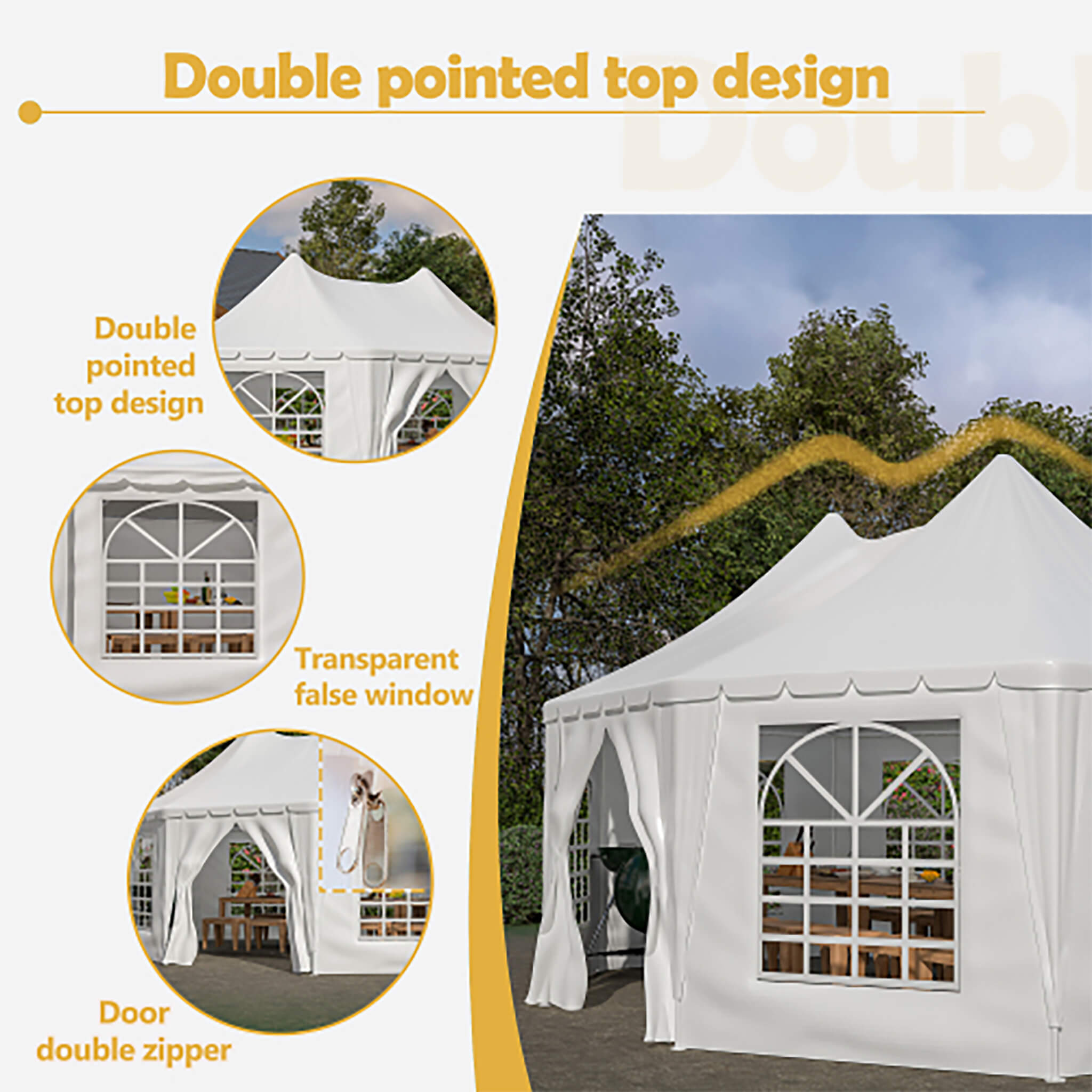 [20X15FT] Extra-Large Heavy-Duty Outdoor Waterproof Party And Wedding Tent With Steel Frame (SAK07645) – SAKSBY WHOLESALE, vi