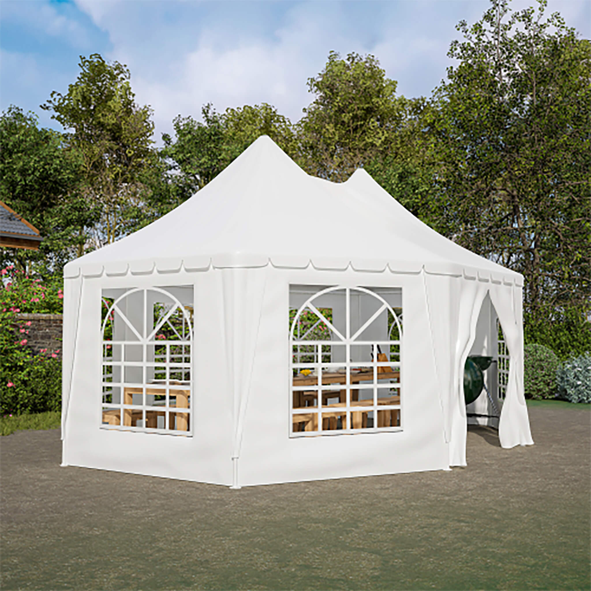 [20X15FT] Extra-Large Heavy-Duty Outdoor Waterproof Party And Wedding Tent With Steel Frame (SAK07645) – SAKSBY WHOLESALE, vi