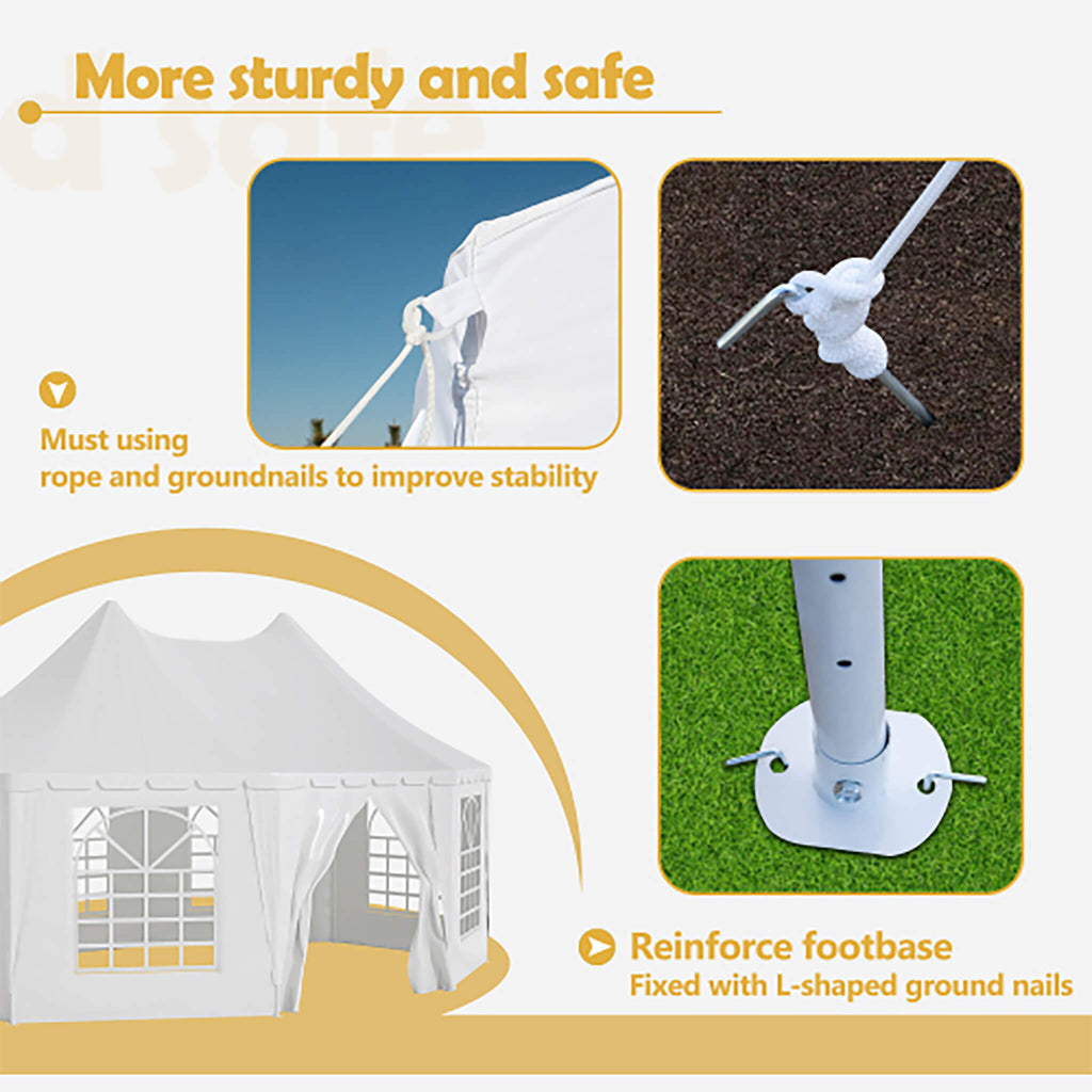 [20X15FT] Extra-Large Heavy-Duty Outdoor Waterproof Party And Wedding Tent With Steel Frame (SAK07645) – SAKSBY WHOLESALE, vi