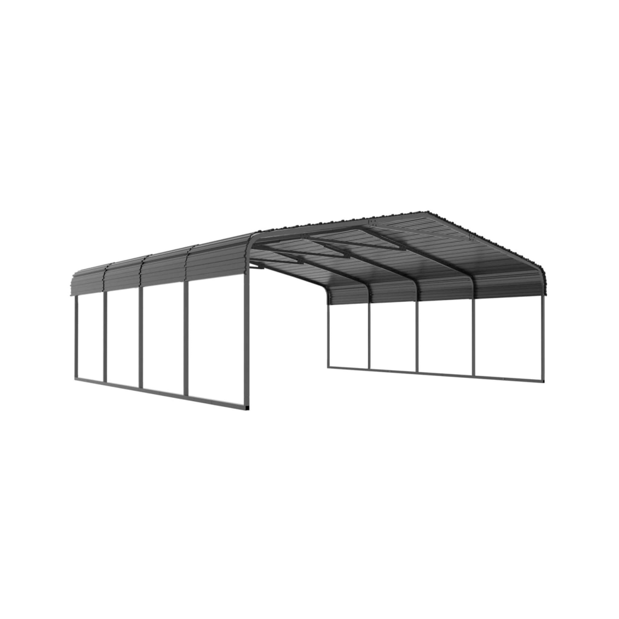 [20X20FT] Alora Extra Large Premium Heavy-Duty Outdoor Metal Carport Shelter (SAK97425) – SAKSBY WHOLESALE, view 7
