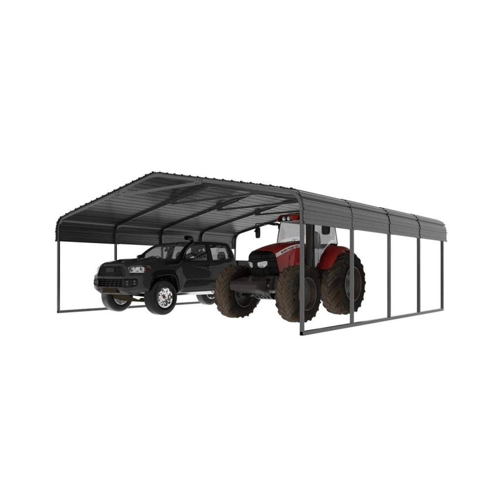 [20X20FT] Alora Extra Large Premium Heavy-Duty Outdoor Metal Carport Shelter (SAK97425) – SAKSBY WHOLESALE, view 10