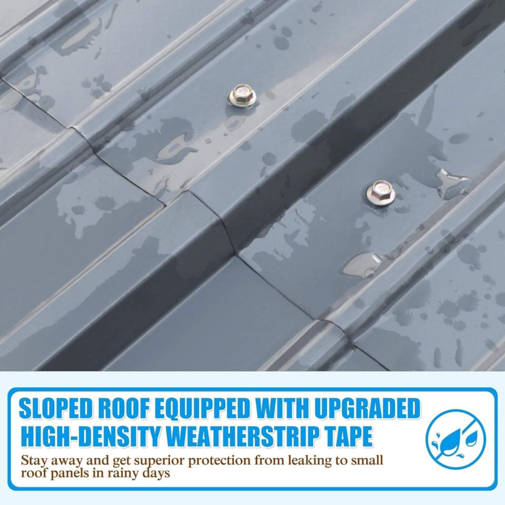 [20X20FT] Alora Extra Large Premium Heavy-Duty Outdoor Metal Carport Shelter (SAK97425) – SAKSBY WHOLESALE, view 8