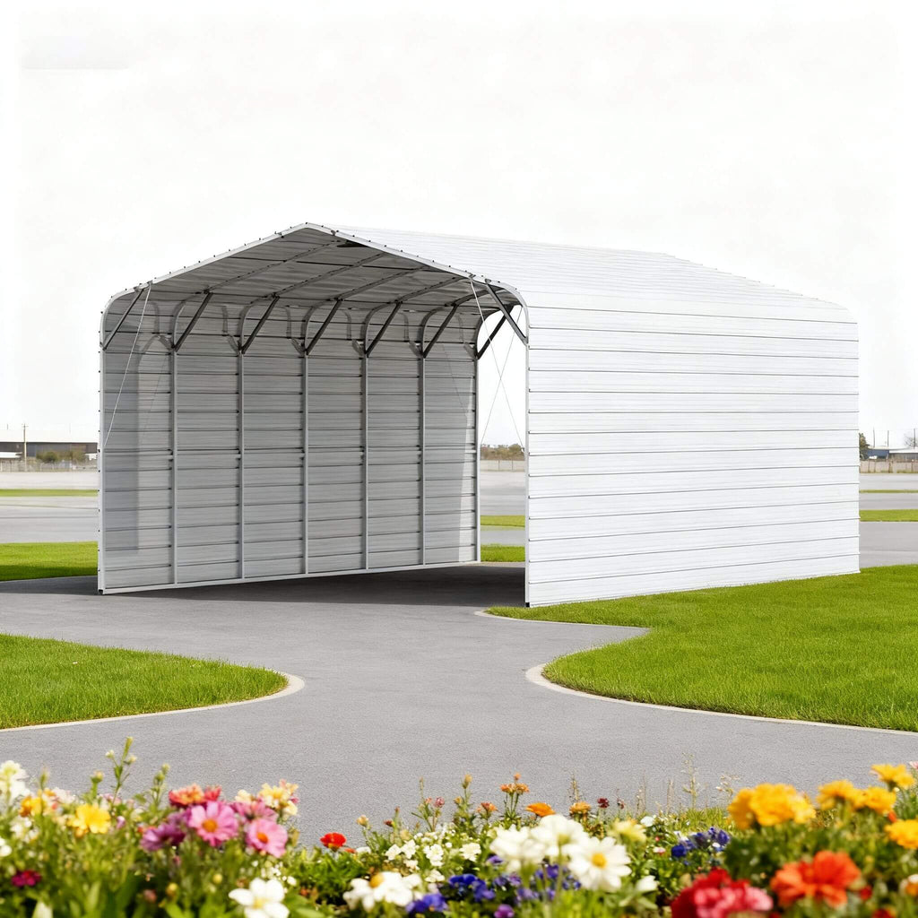 [20X30FT] Alora Heavy-Duty Outdoor Galvanized Steel Carport (SAK21596) – SAKSBY WHOLESALE, view 3