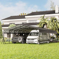 [20X30FT] Alora Heavy-Duty Wind-Resistant Steel Roof Carport With Triangular Frame (SAK94812) – SAKSBY WHOLESALE, view 11