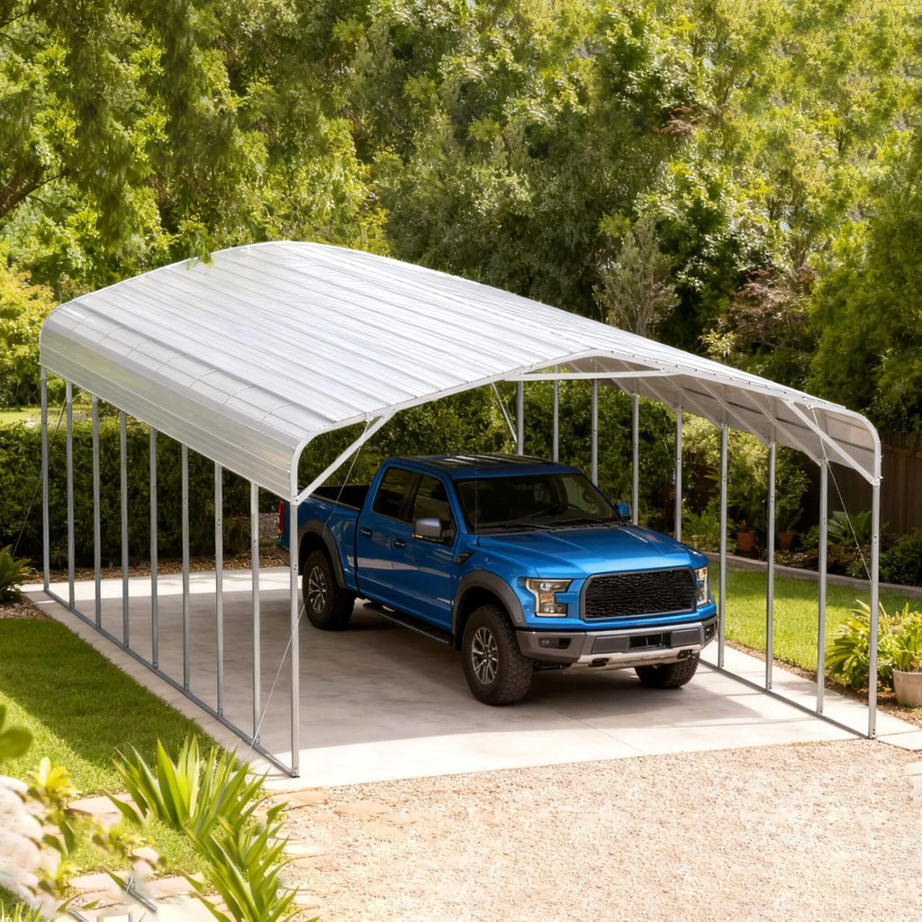 [20X40FT] Alora Heavy-Duty Outdoor High-Clearance Metal Carport (SAK67509) – SAKSBY WHOLESALE, view 3
