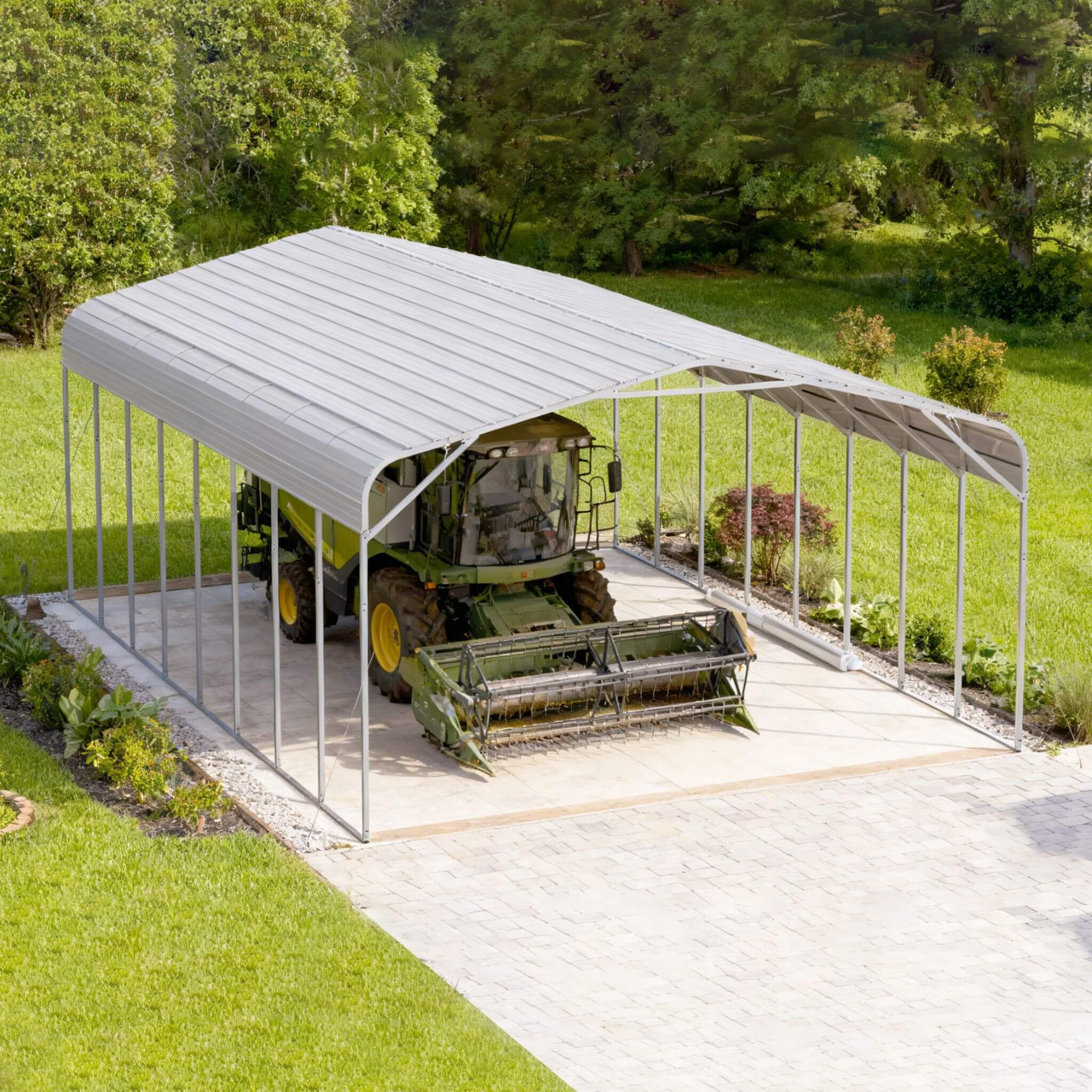 [20X40FT] Alora Heavy-Duty Outdoor High-Clearance Metal Carport (SAK67509) – SAKSBY WHOLESALE, view 5