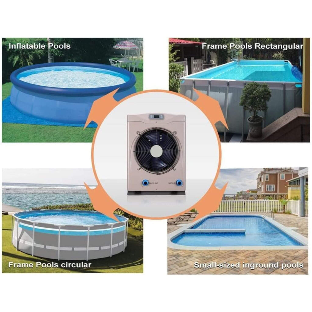 21-Inch Heavy-Duty 5K Gallons Electric Home Above And Inground Swimming Pool Heater Pump (SAK94751) – SAKSBY WHOLESALE, view 