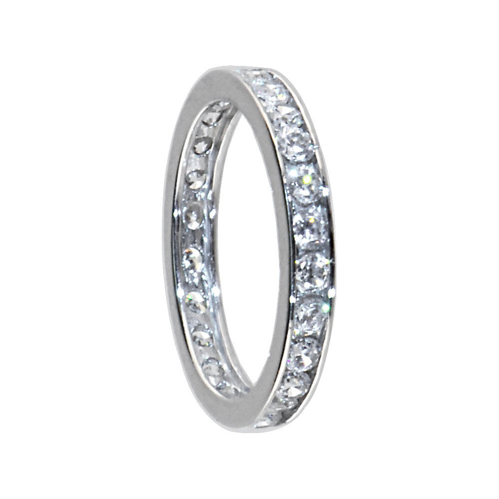 BodyCandy Sterling Silver 925 Cubic Zirconia Eternity Toe Ring — main product shot