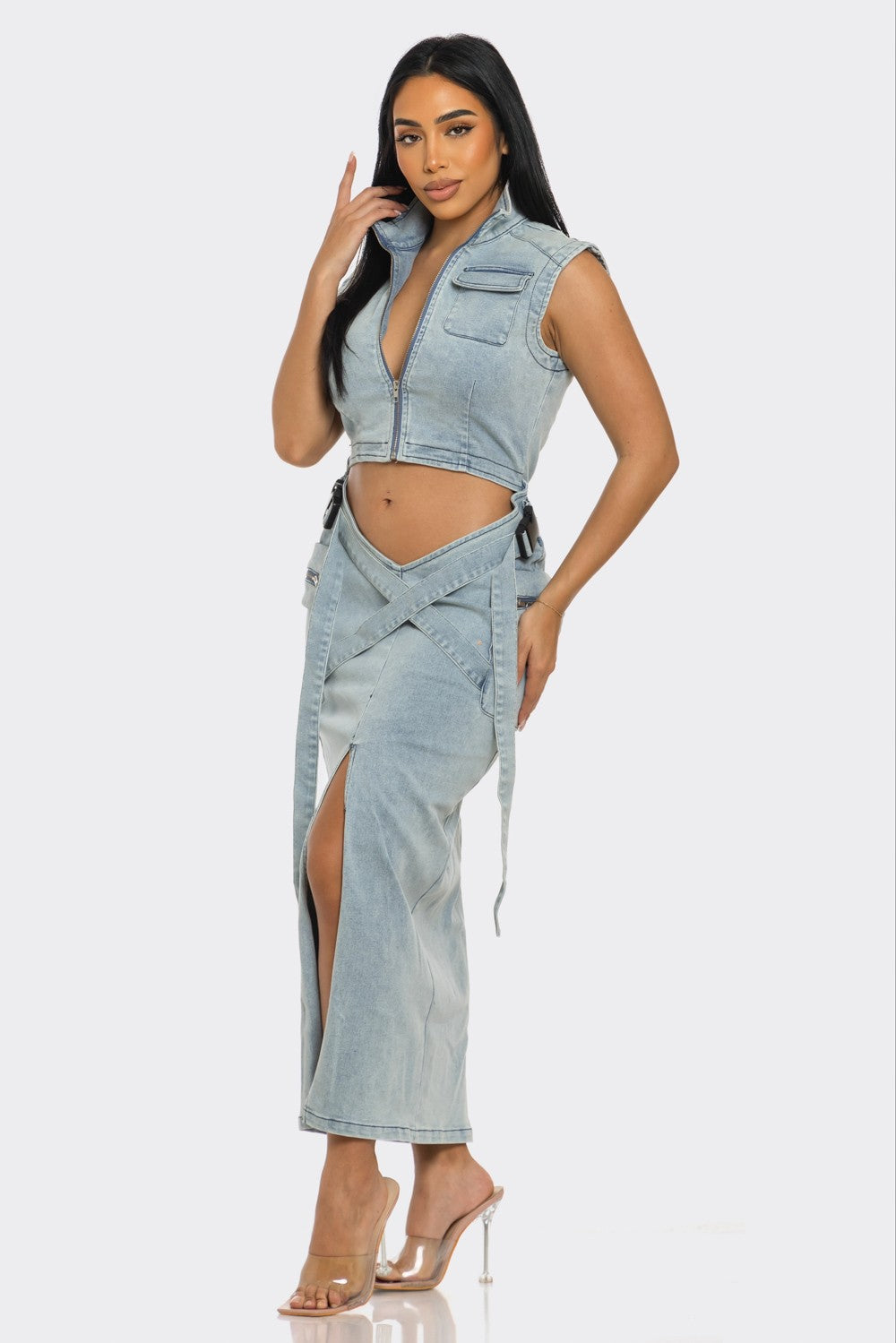 Modern Edge Denim Co-ord Dress