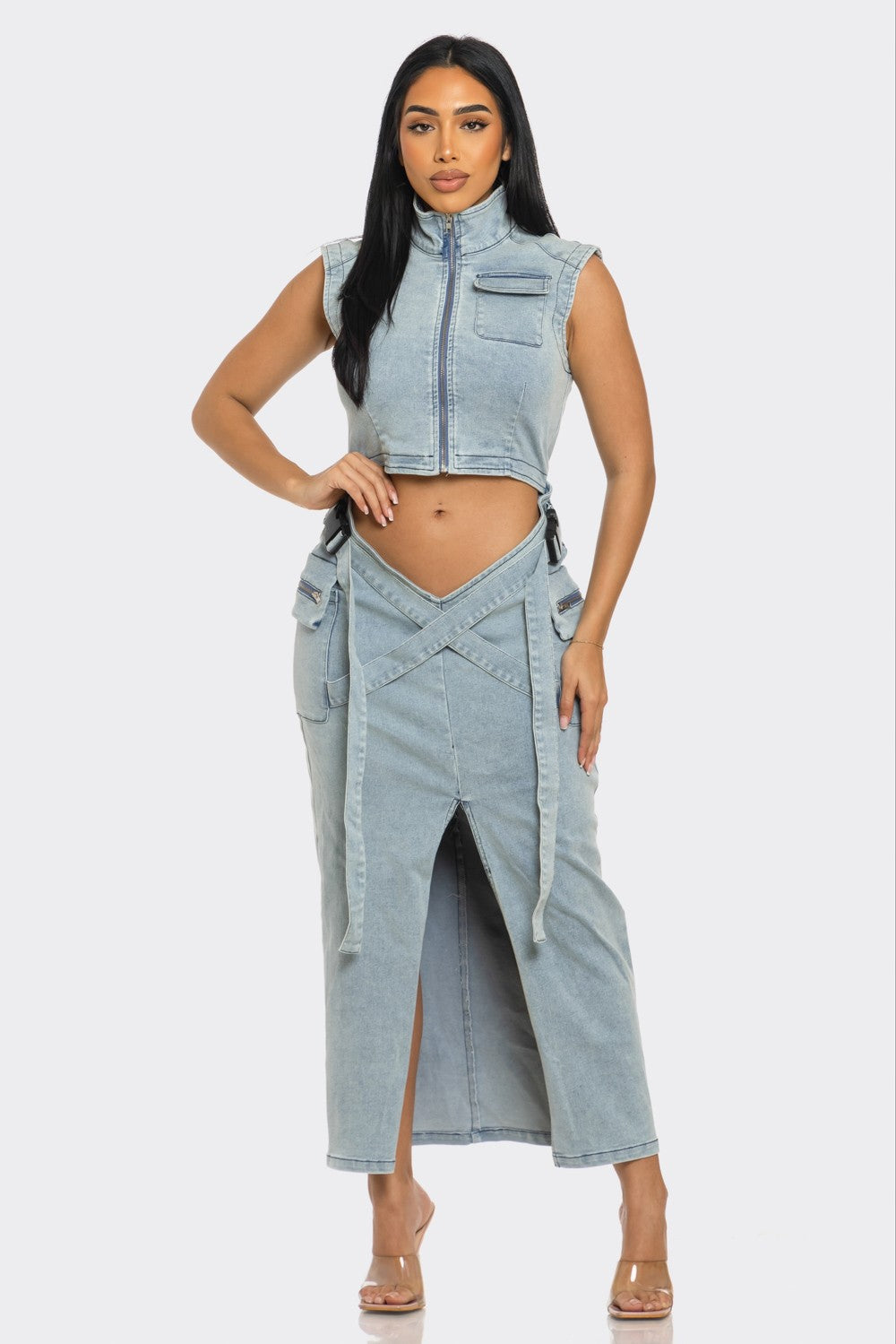 Modern Edge Denim Co-ord Dress